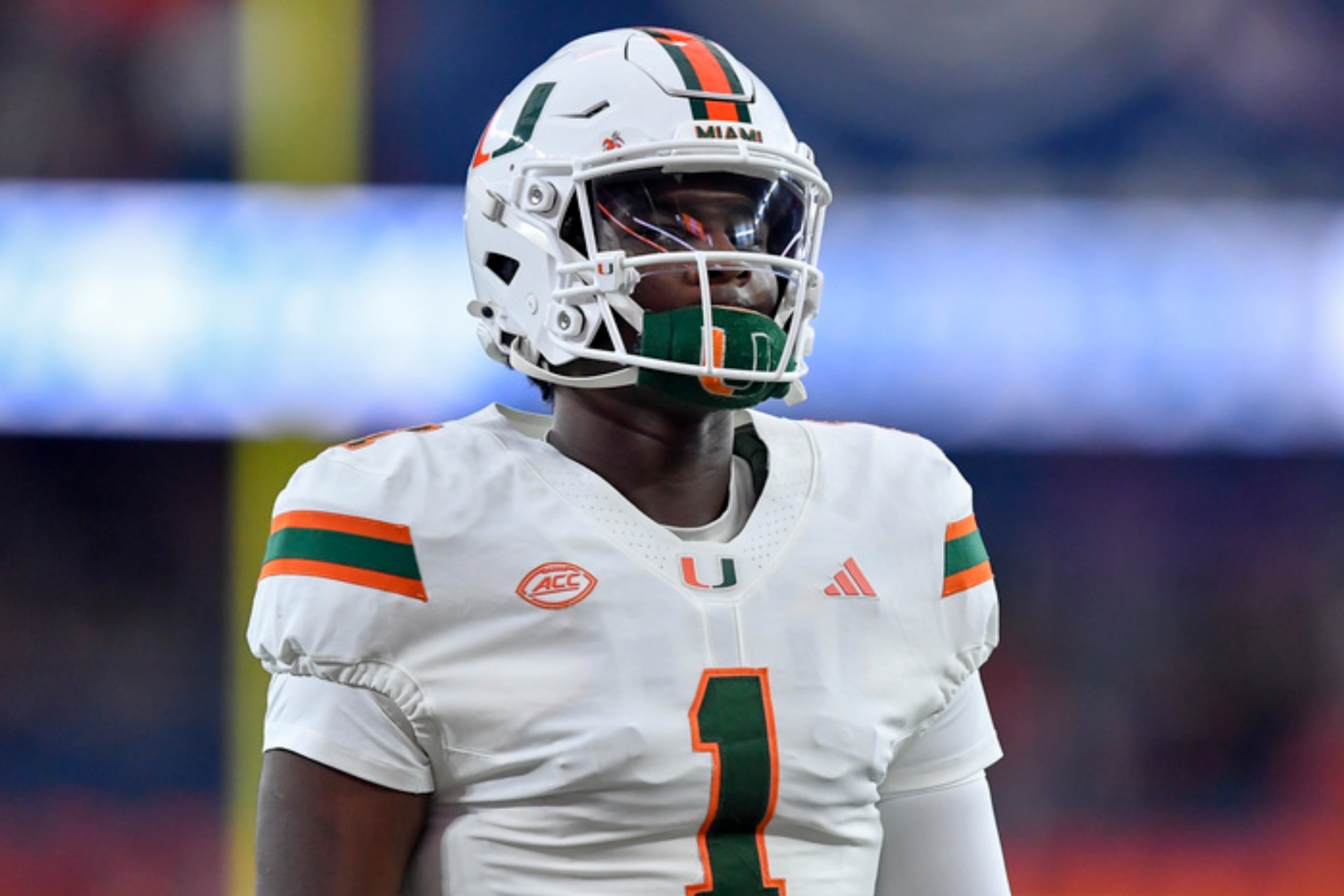 Cam Ward during the Miami Hurricanes' 2024 season