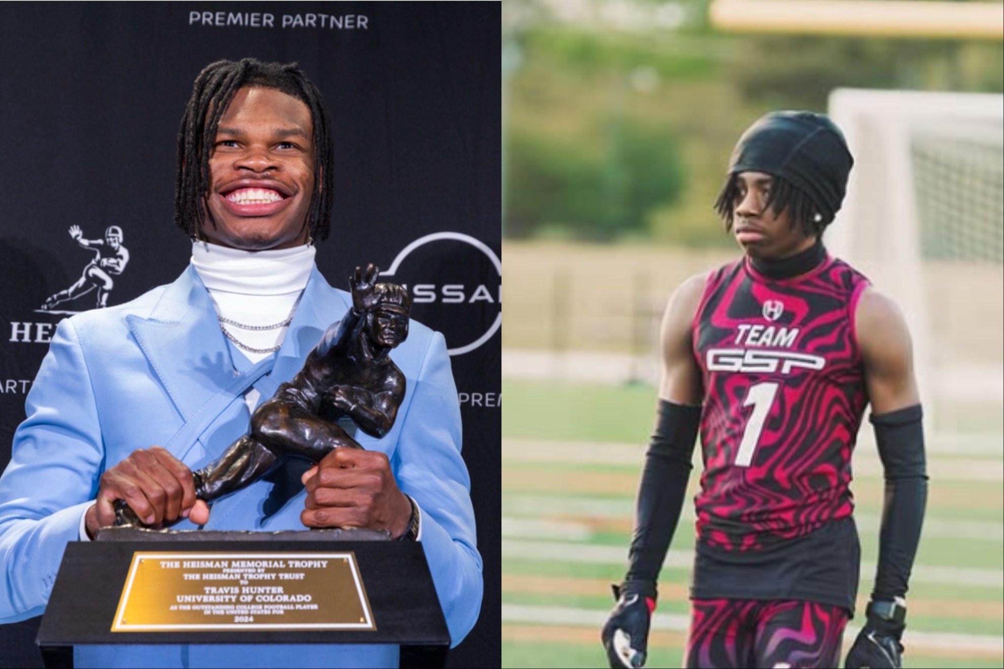 Travis Hunter's younger brother, Trayvis, is taking over high school football.
