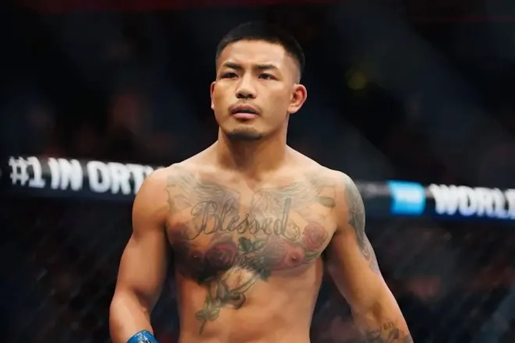 Joshua Van, during his fight last Saturday.UFC.