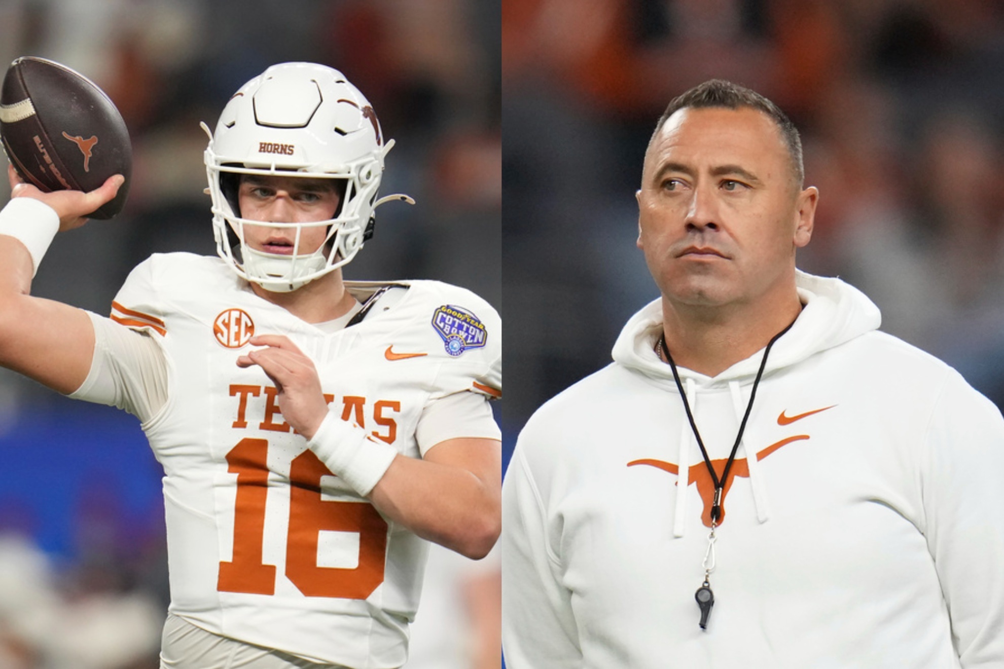 Steve Sarkisian's unexpected QB2 choice behind Arch Manning raises eyebrows.