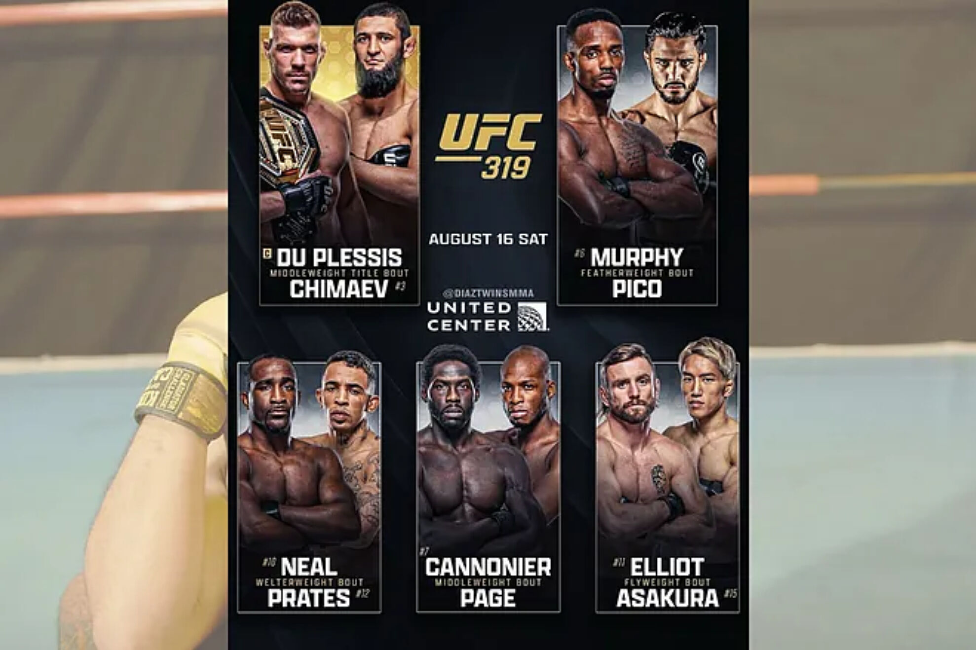 UFC 319 du Plessis vs Chimaev purse: How much money will the main fighters earn?