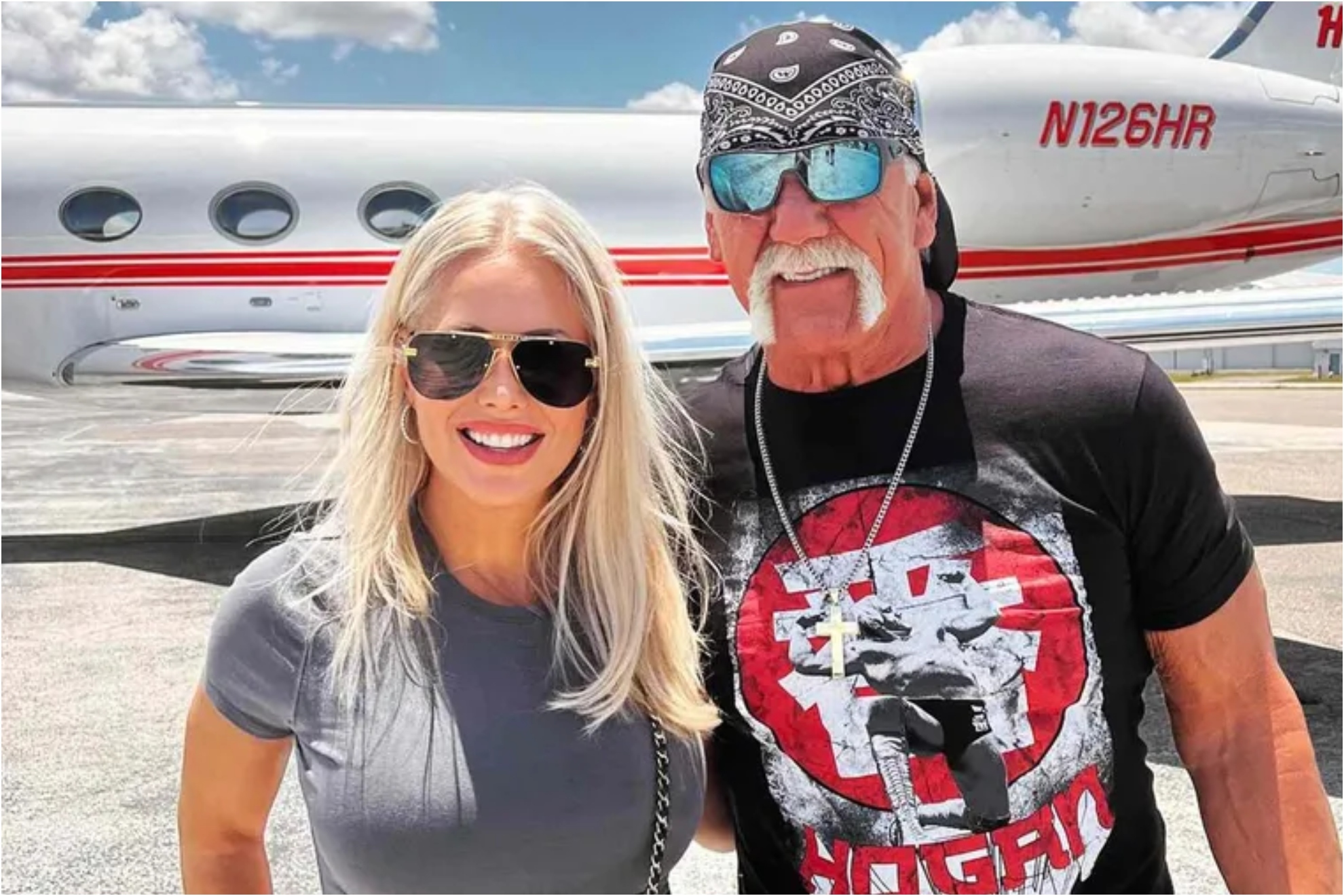 Sky Daily and Hulk Hogan.
