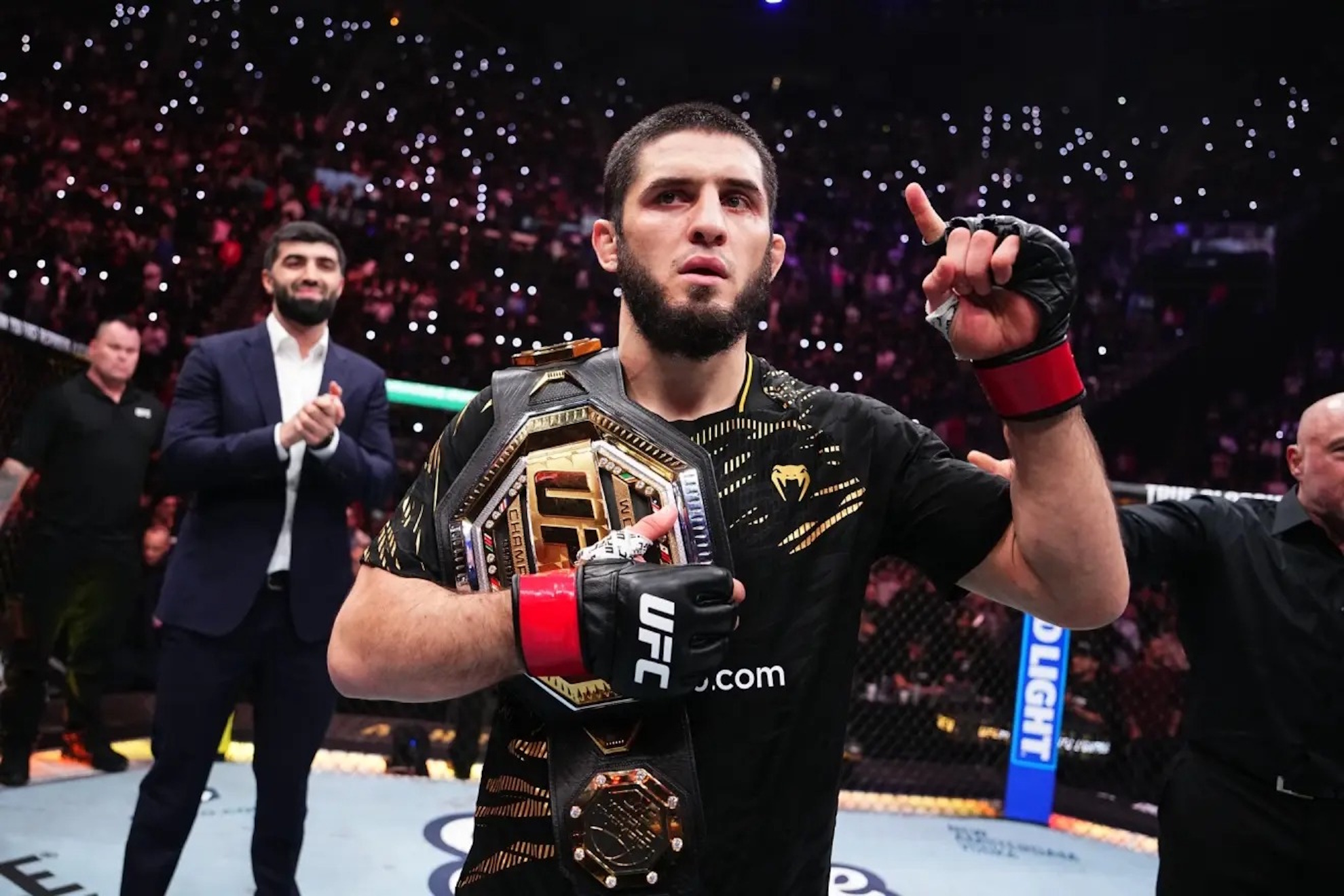 Islam Makhachev, after winning at UFC 311.