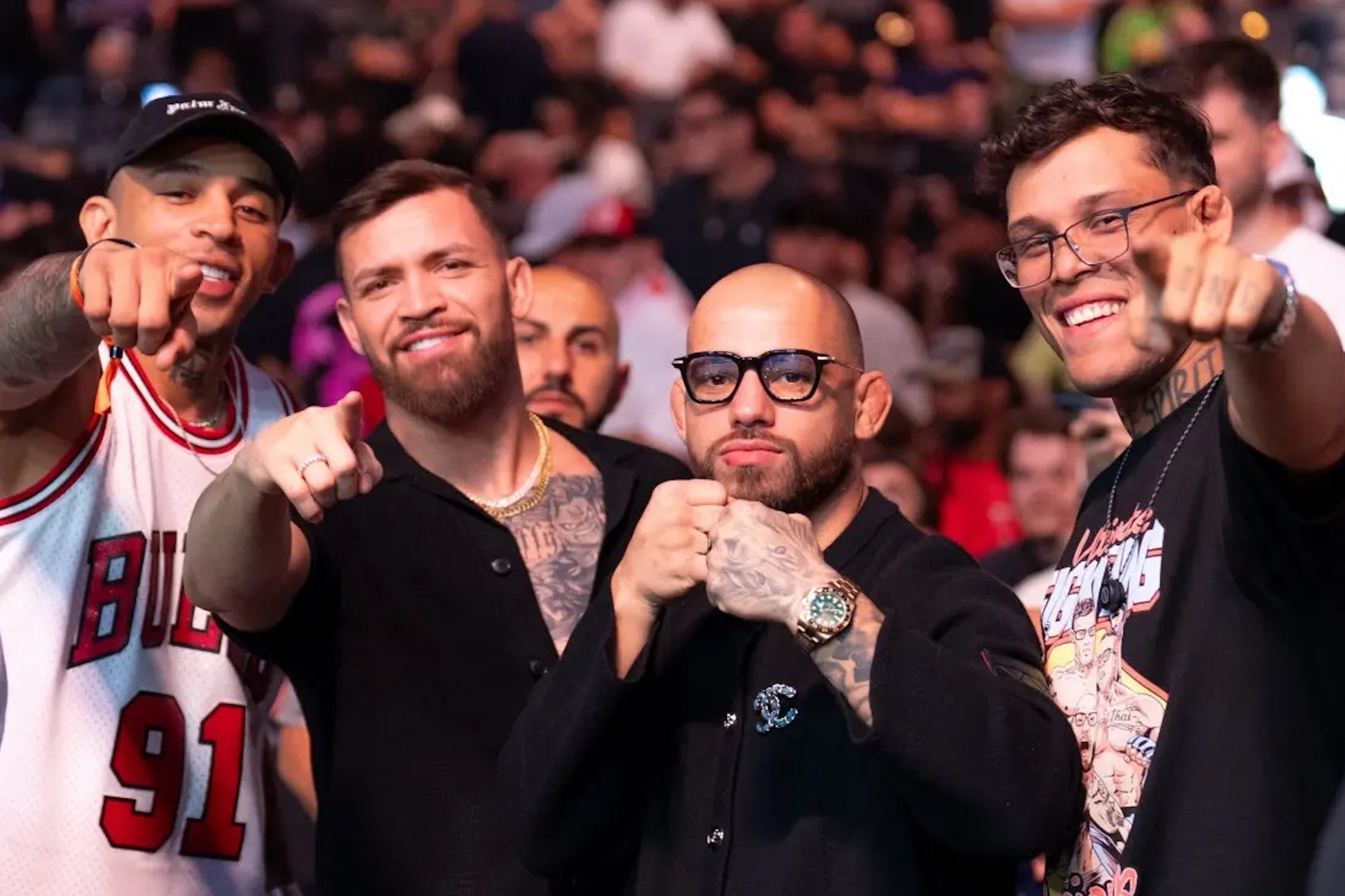 Carlos Prates, Mauricio Ruffy, Caio Borralho, and Jean Silva.