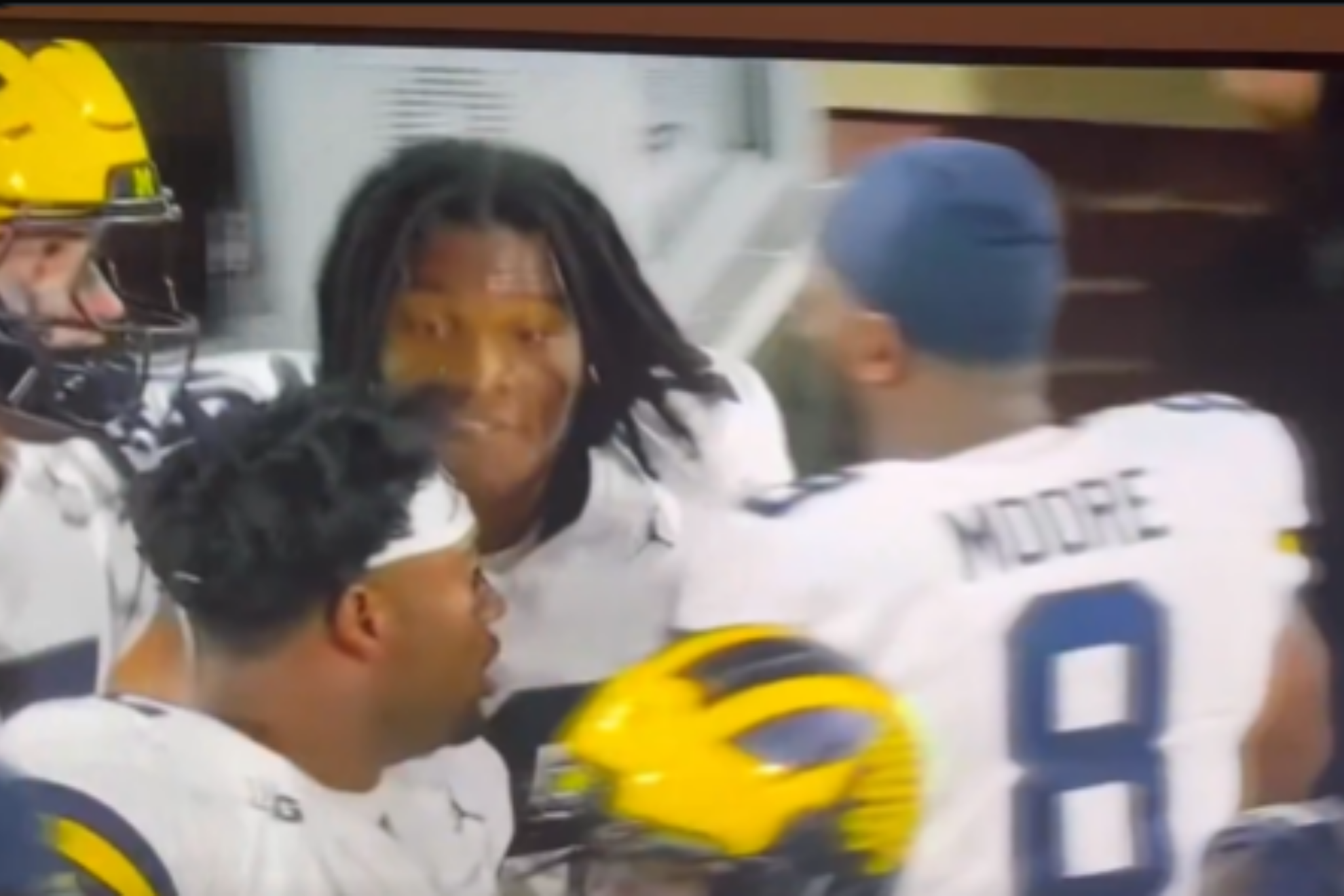 Michigan's quarterback Bryce Underwood and running back Justice Haynes | X @On3sports