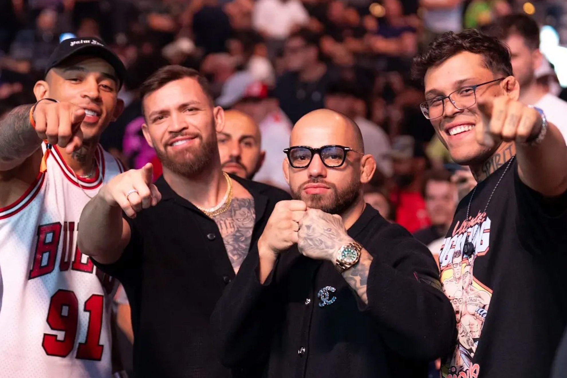 Carlos Prates, Mauricio Ruffy, Caio Borralho and Jean Silva.