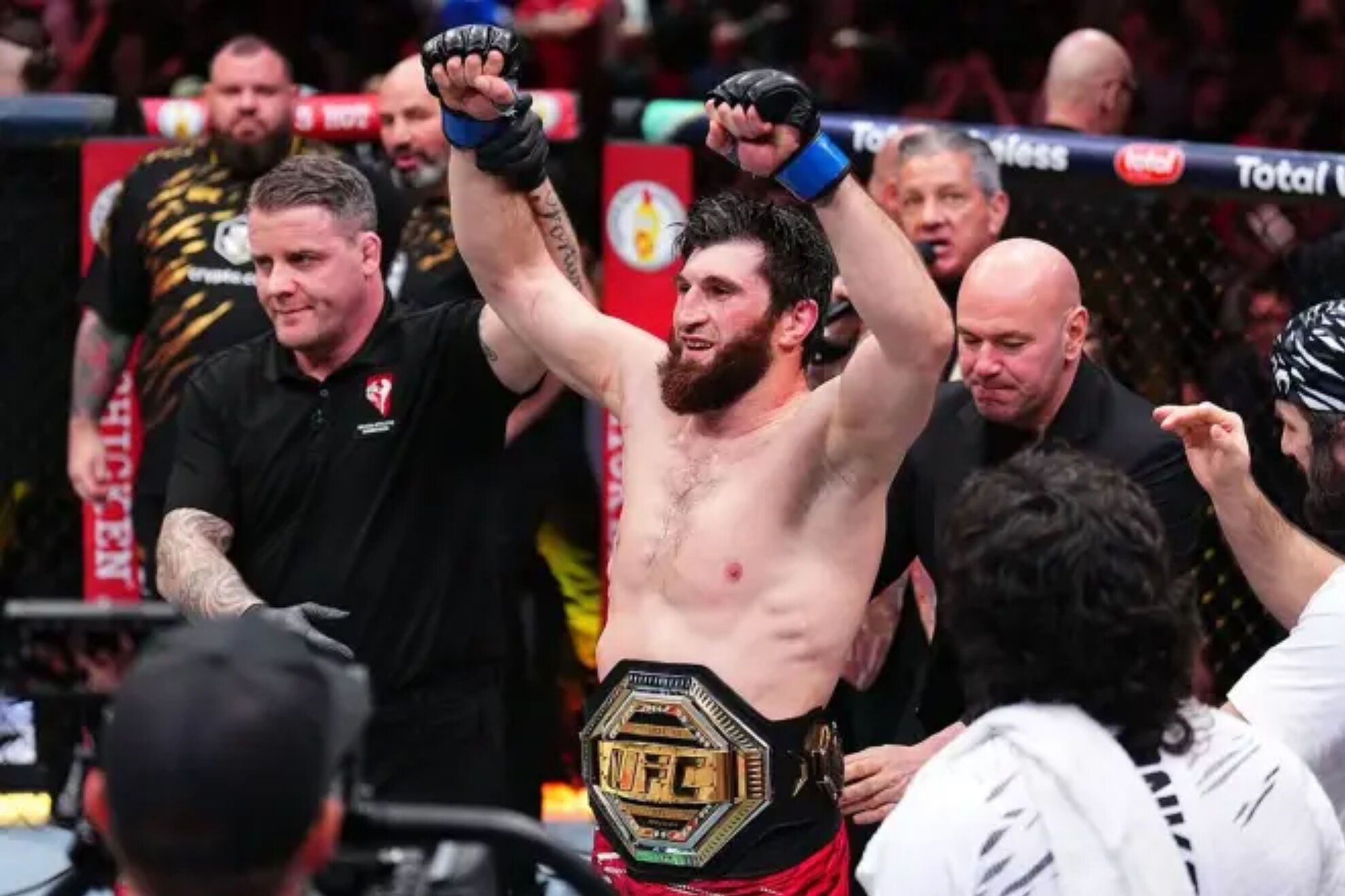 Magomed Ankalaev after beating Alex Pereira.