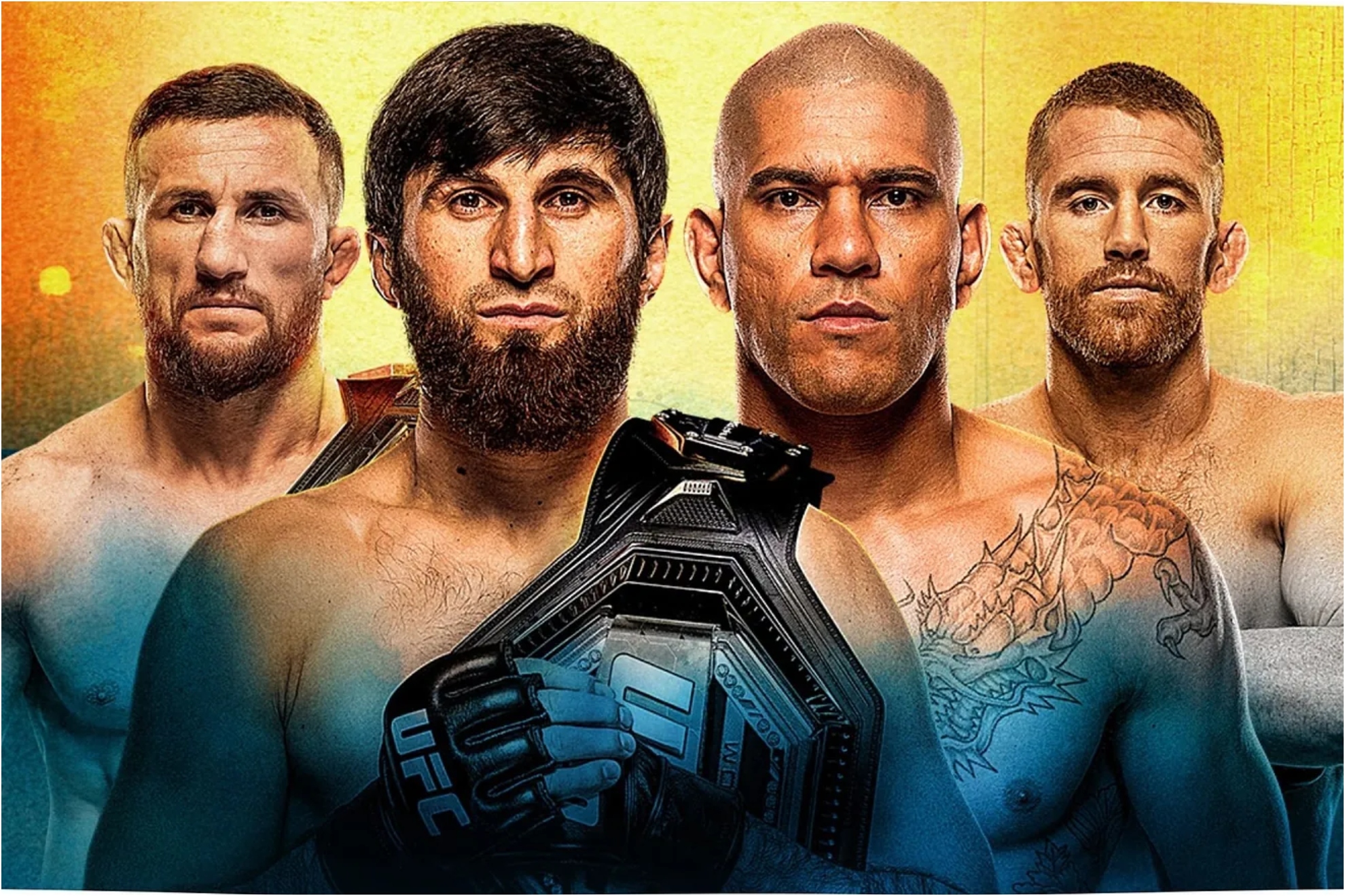 The image of the UFC 320 poster for Saturday, October 4, 2025.