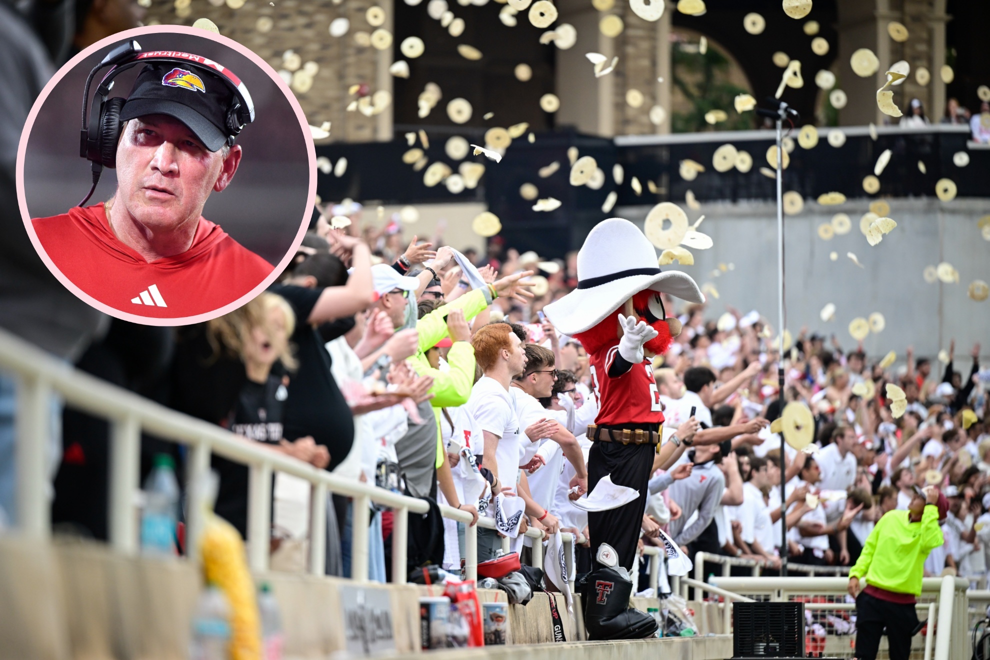 Lance Leipold blasted the Red Raiders' tradition of throwing tortillas onto the field.