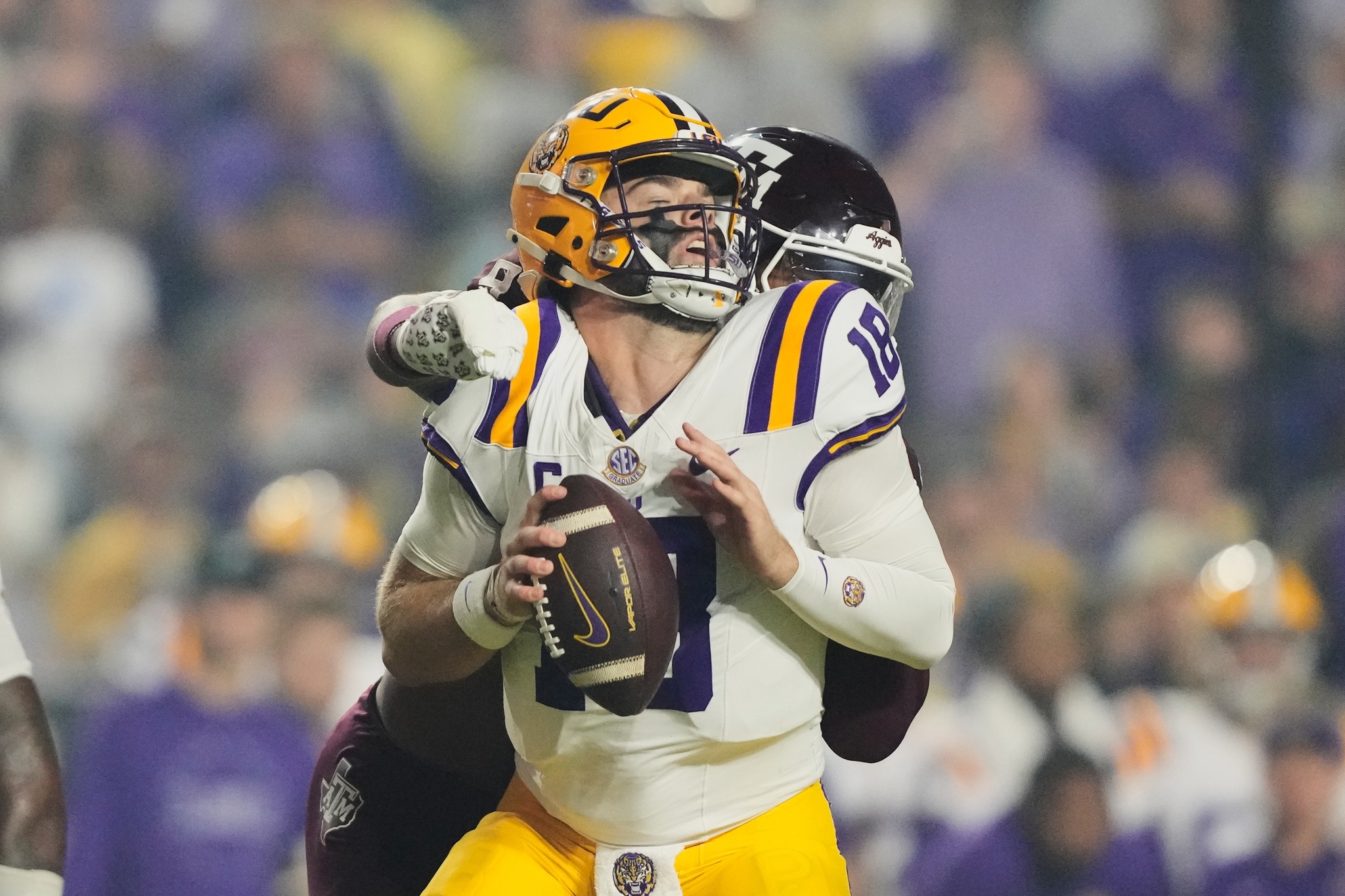 LSU's quarterback finds himself sliding in both the standings and the NIL rankings