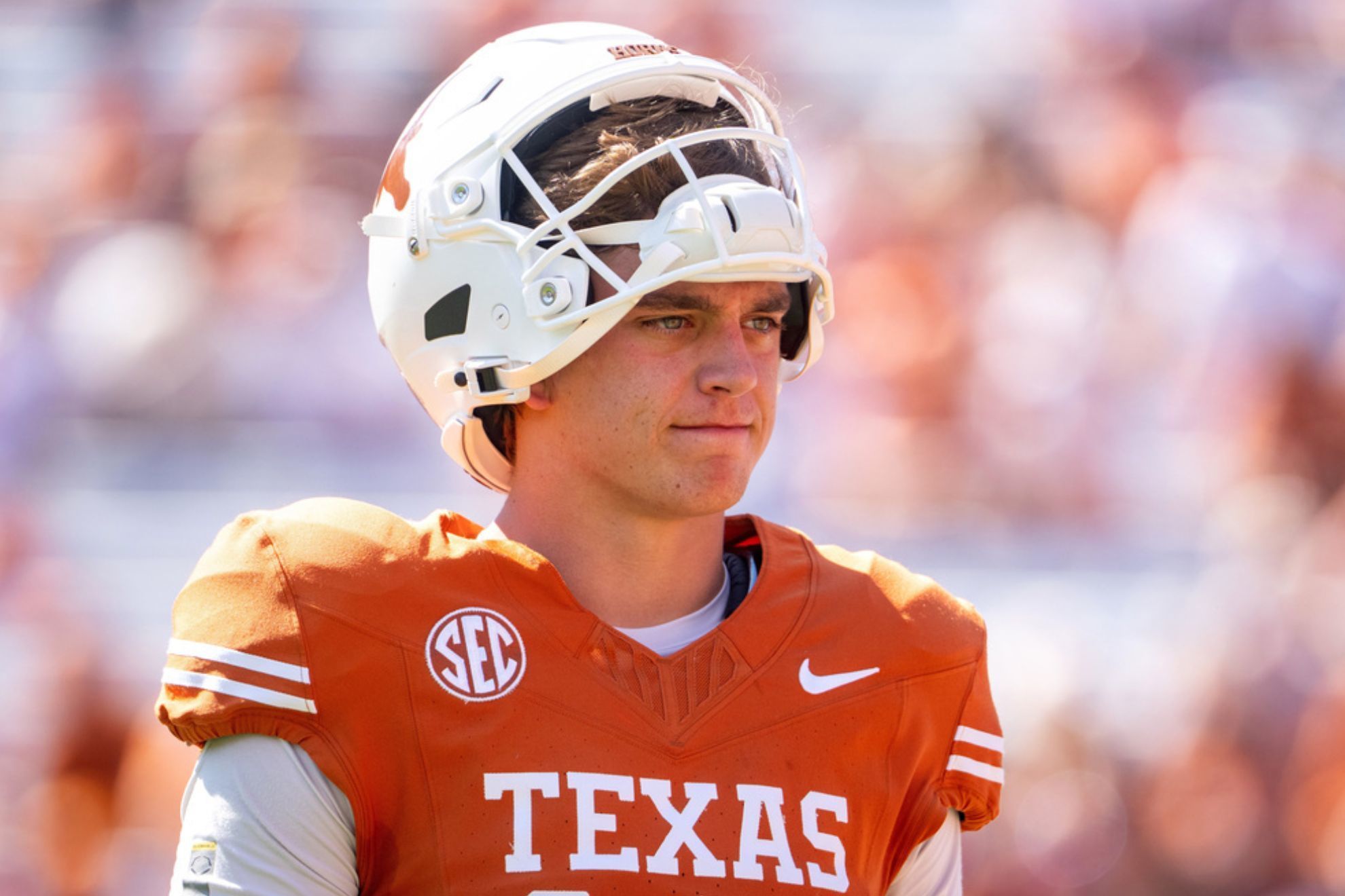 Arch Manning of the Texas Longhorns