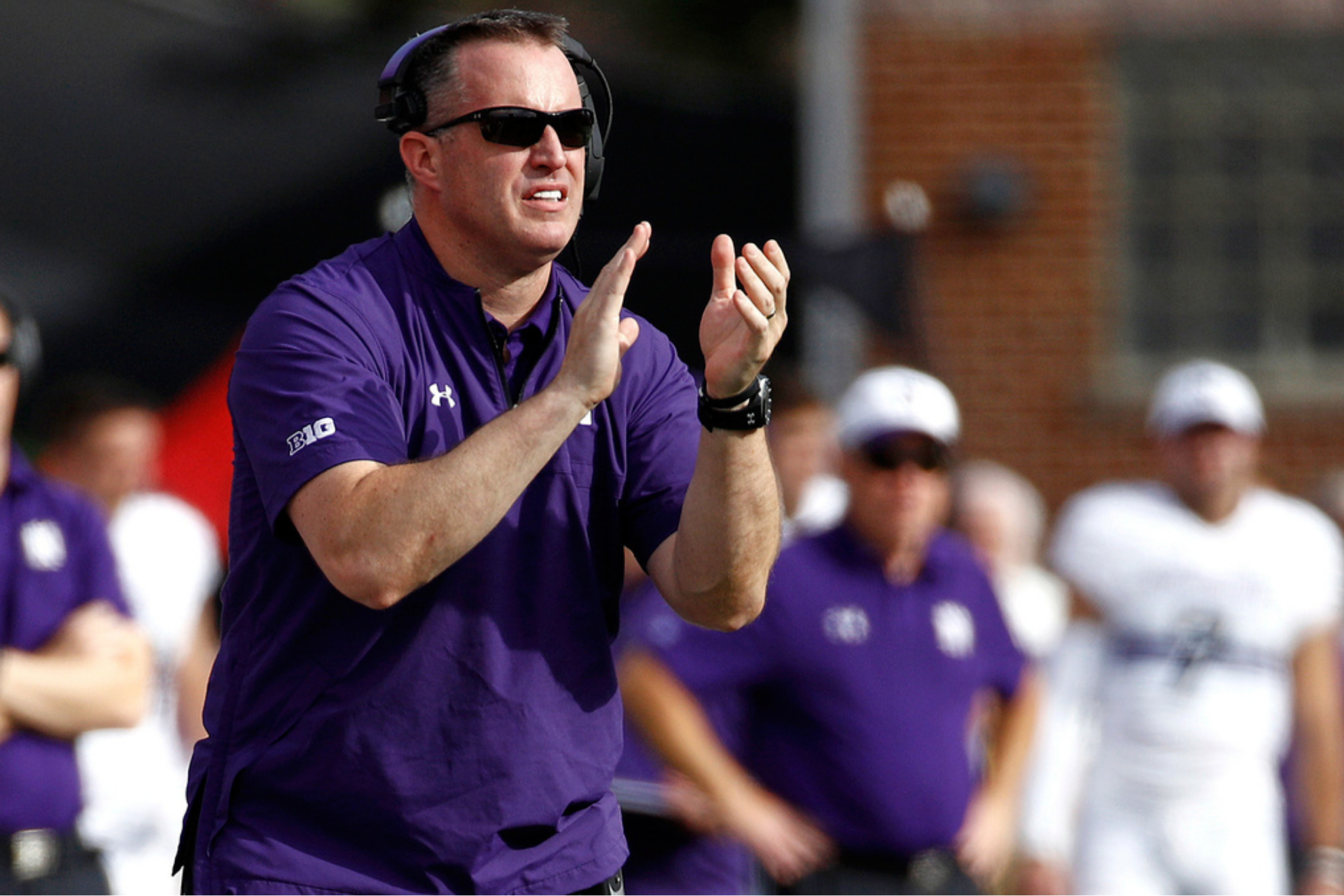 Former Northwestern head coach Pat Fitzgerald