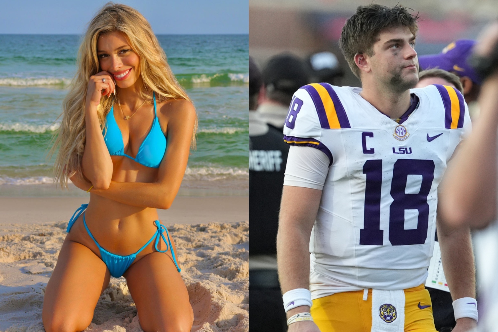 Peighton Tubre slammed viral articles linking her to Garrett Nussmeier.
