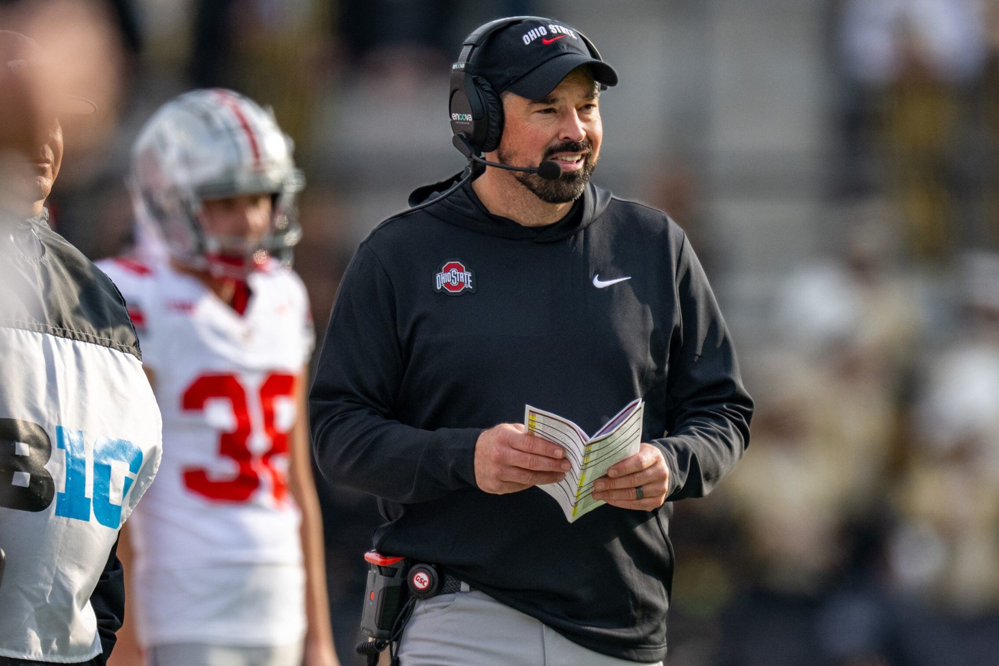 The Buckeyes are 9-0 on the season, with home wins over Texas, Grambling State, Ohio University, Minnesota, and Penn State.