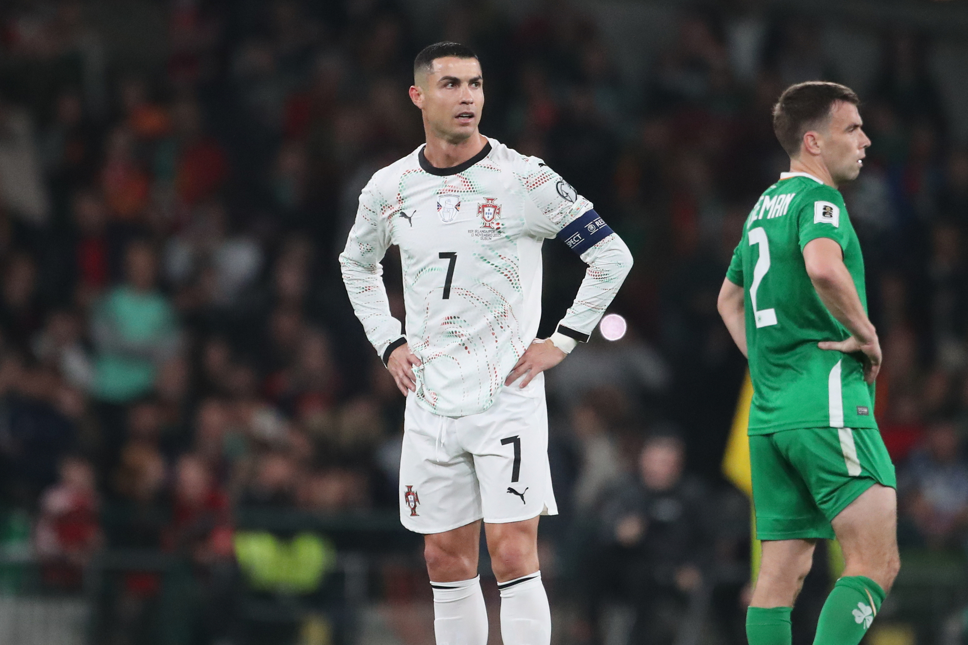 Cristiano Ronaldo in action for the Portugal national team