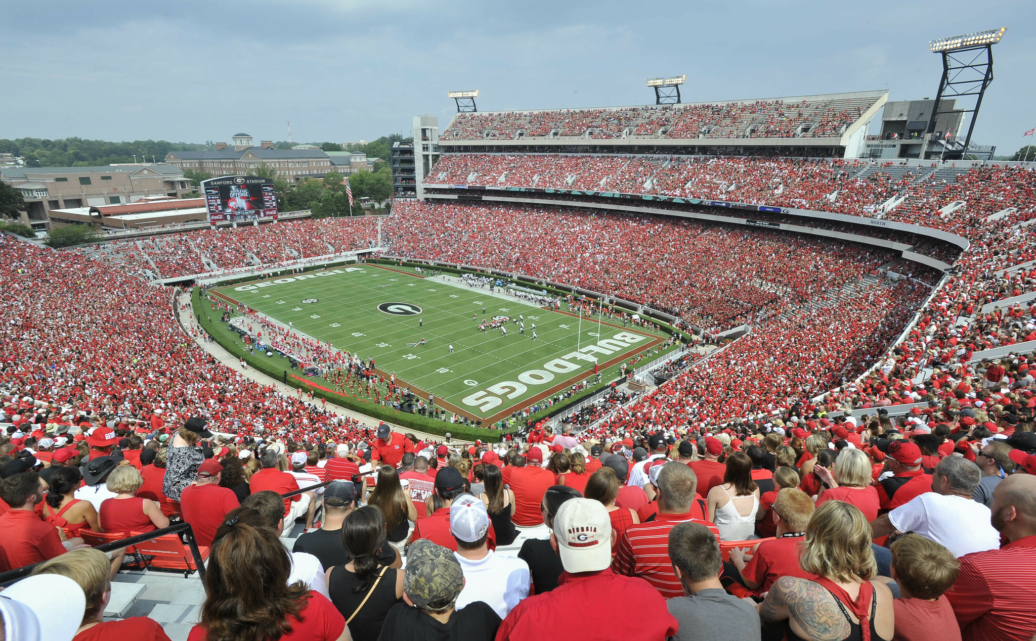 Georgia Bulldogs fans at Sanford Stadium