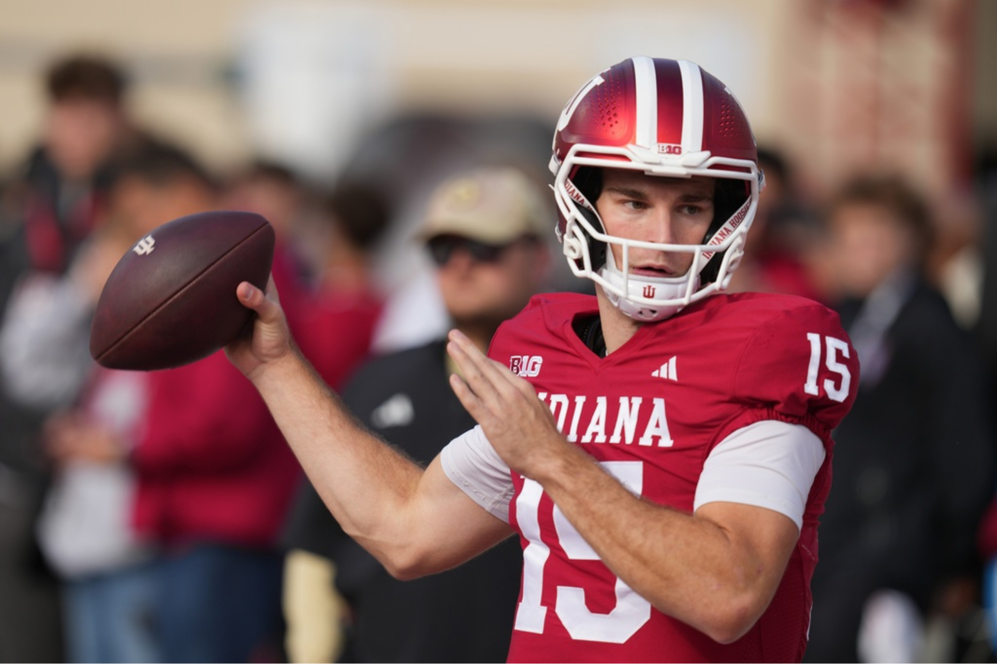 Indiana quarterback Fernando Mendoza