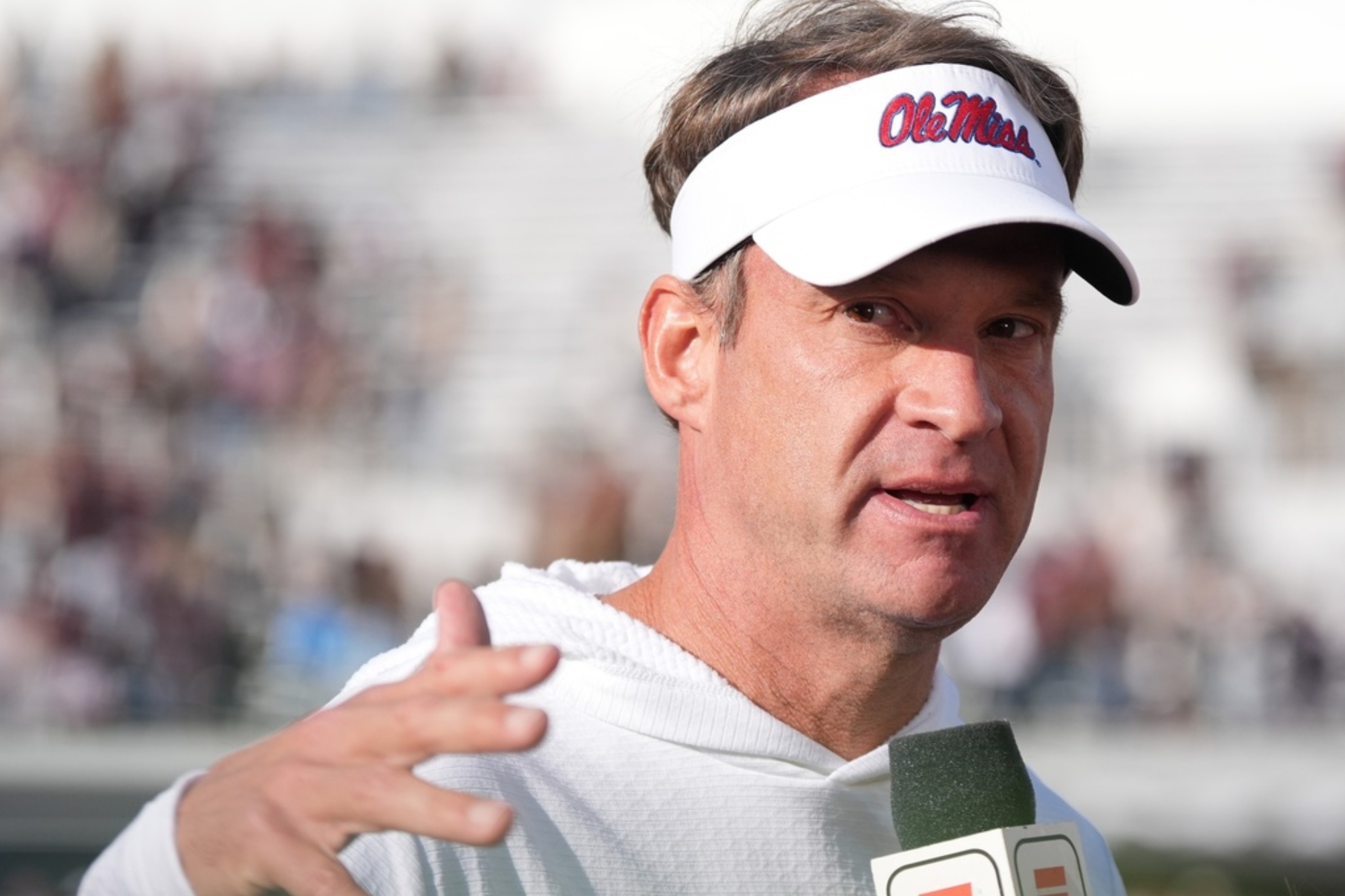 Lane Kiffin is keeping fans guessing.