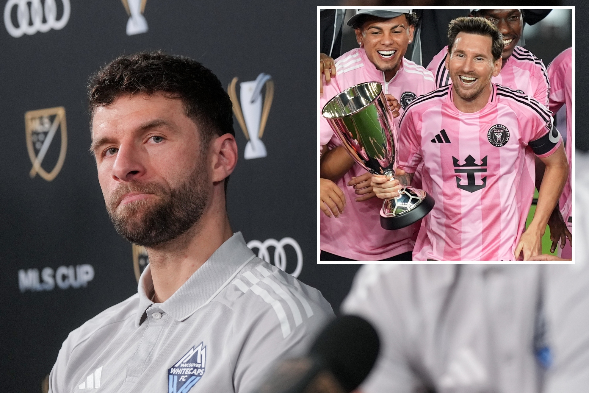 Thomas Müller and Leo Messi