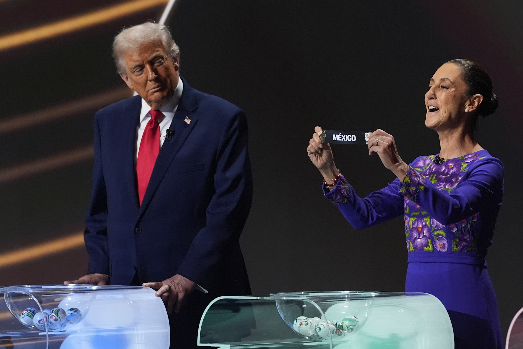 Donald Trump and Claudia Sheinbaum.