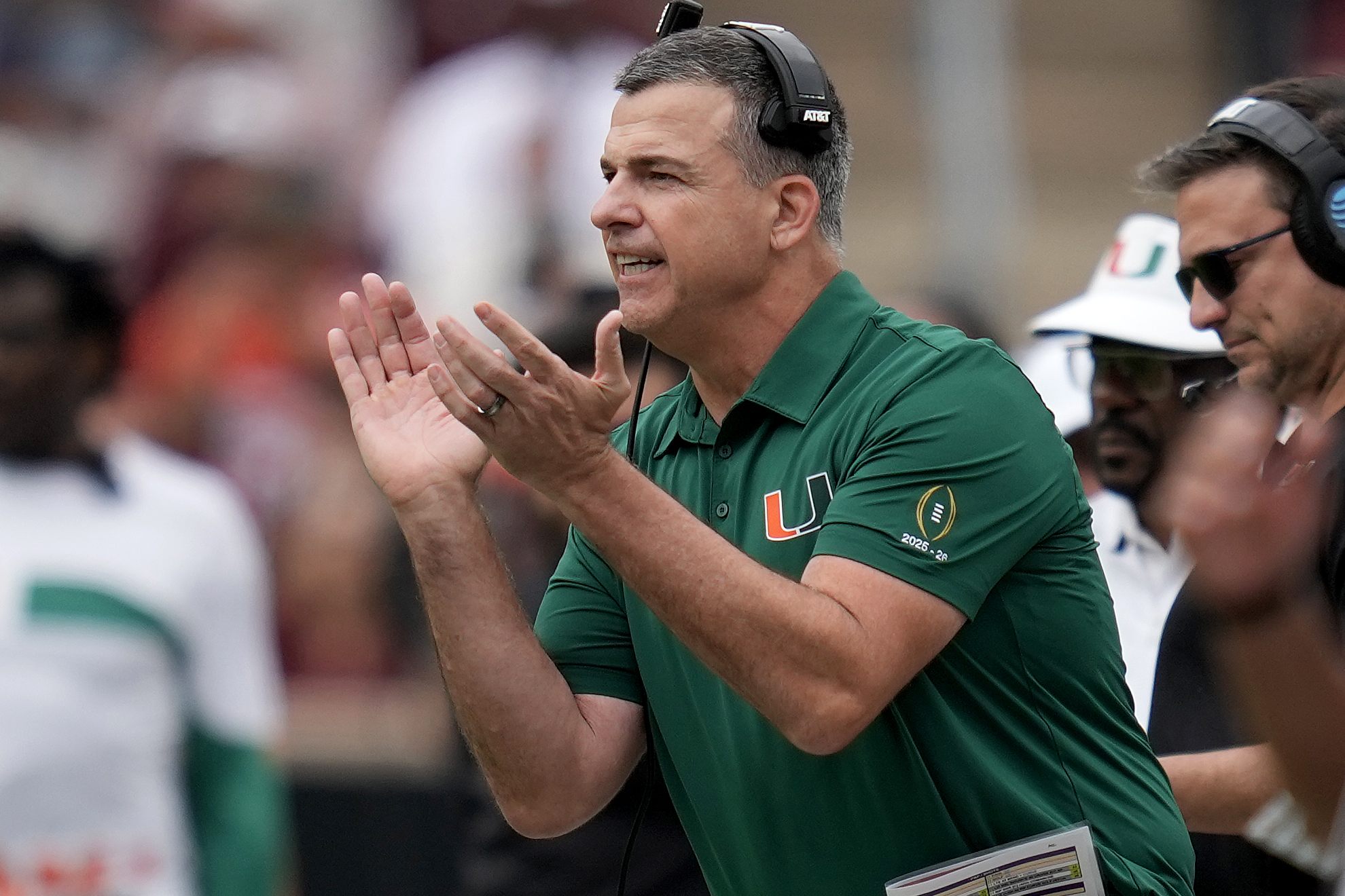 Miami head coach Mario Cristobal aimed fire at Notre Dame