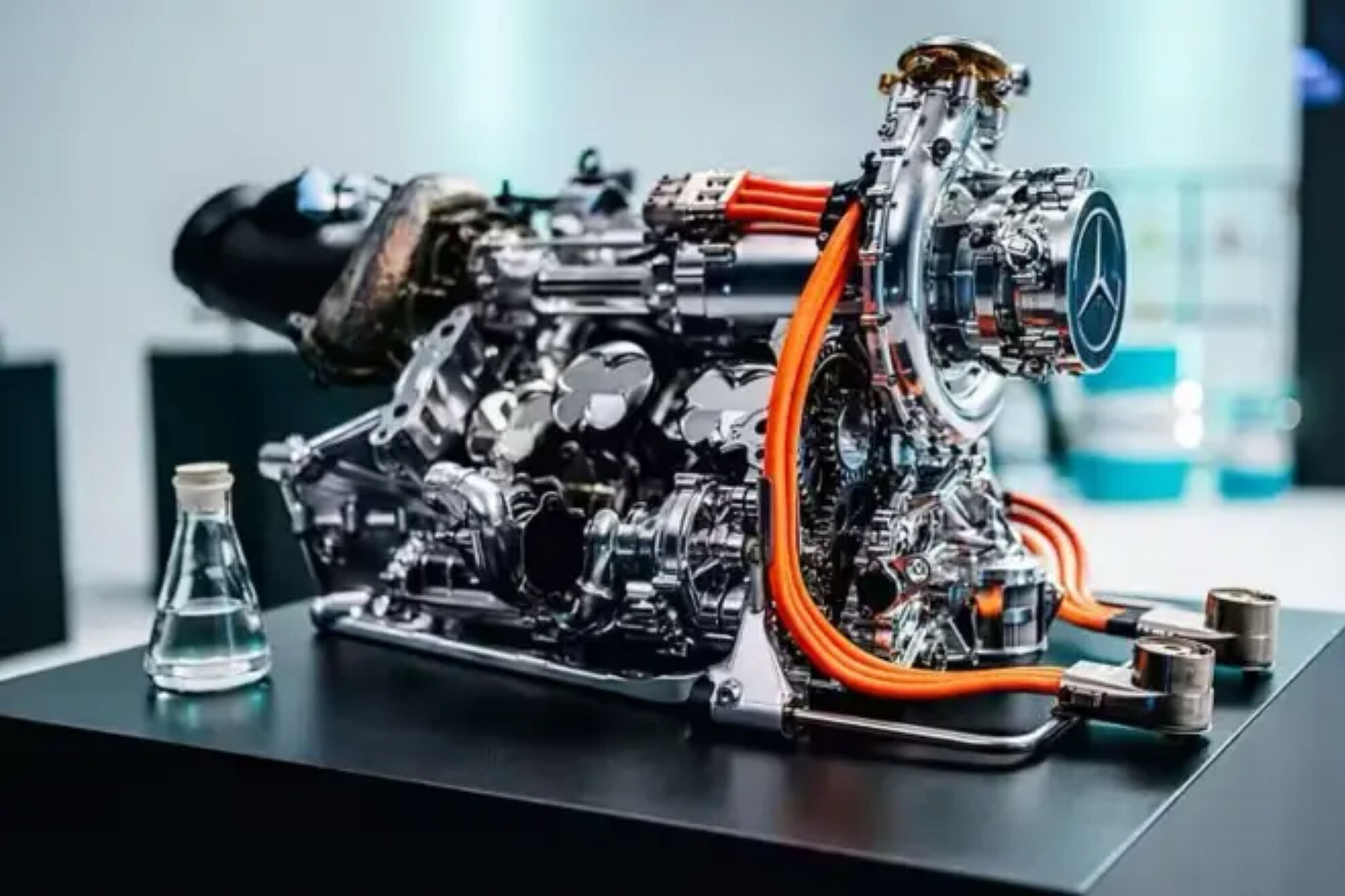 A Mercedes F1 engine.