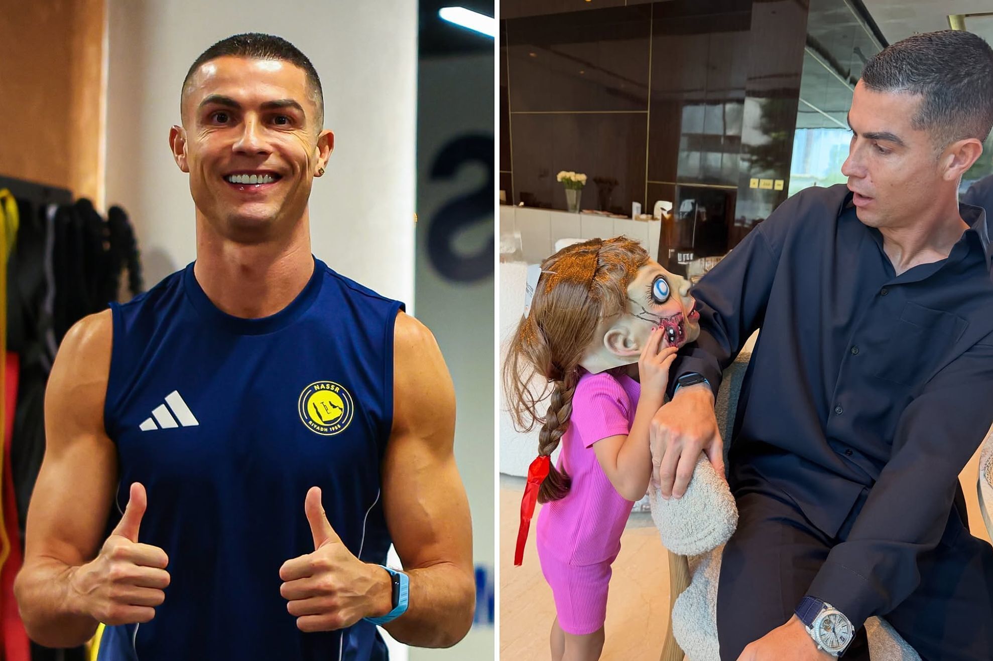 Ronaldo has fully embraced his role as a girl dad