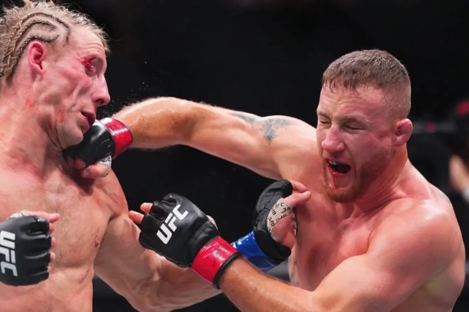 Justin Gaethje is crowned interim lightweight champion.