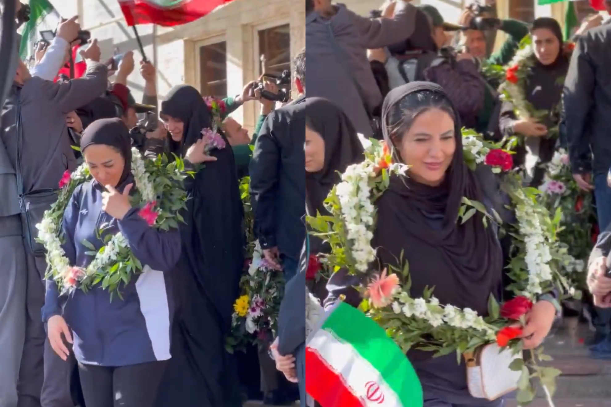 Iran's women's football team returns to a hero's welcome after asylum reversal