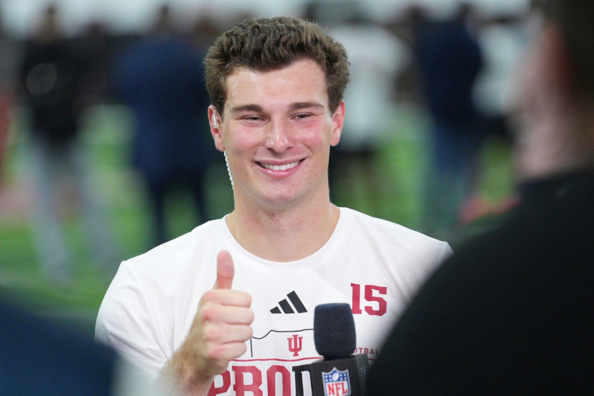 Fernando Mendoza at Indiana's Pro Day