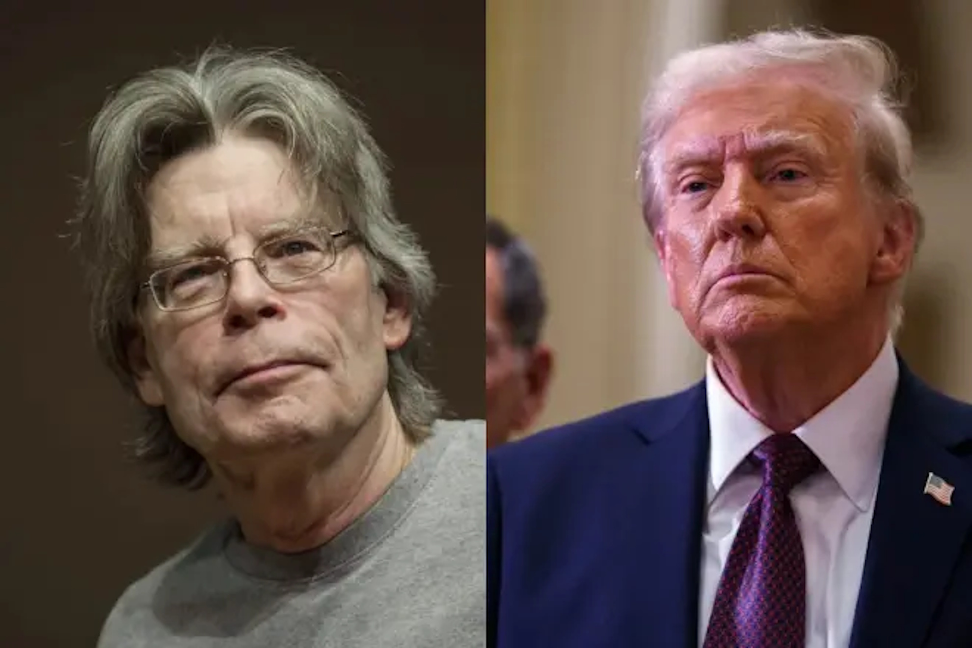 Stephen King and Donald Trump.