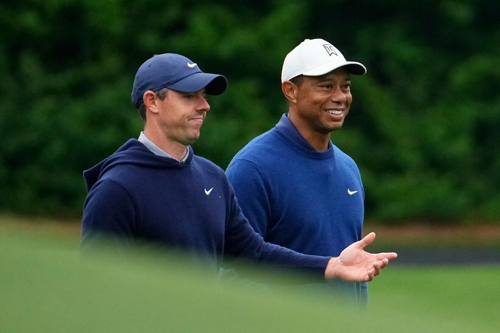 Rory McIlroy and Tiger Woods