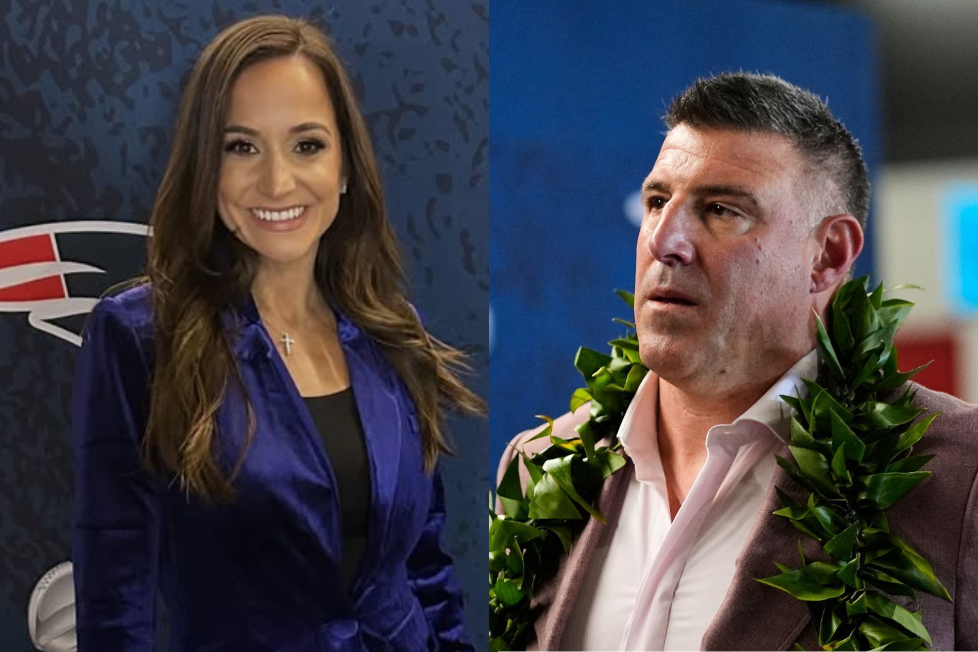 Dianna Russini and Mike Vrabel