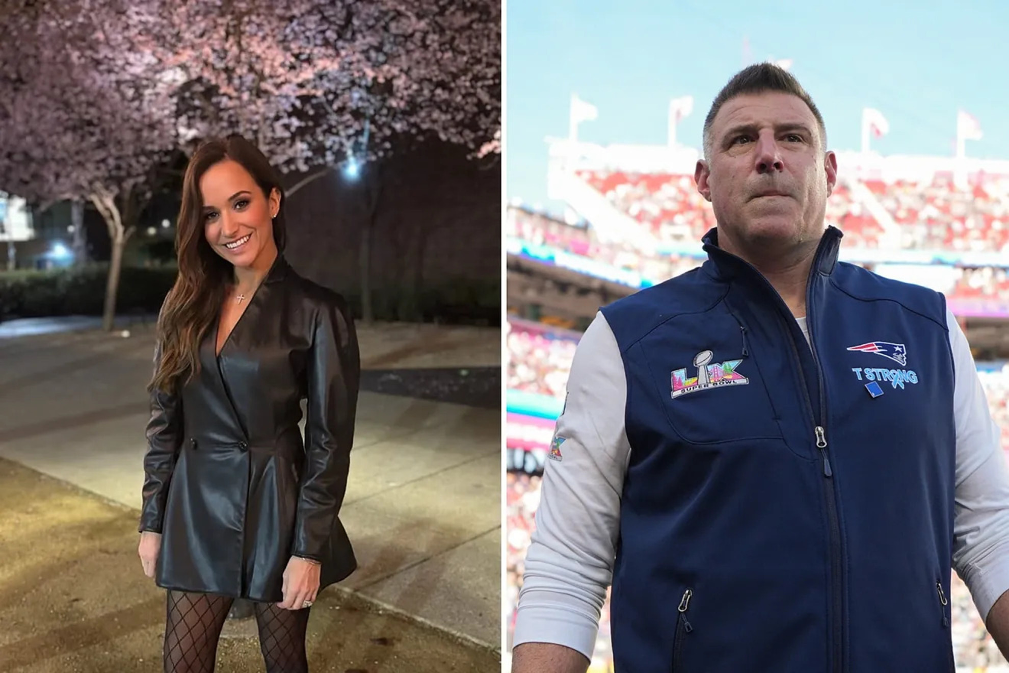 Dianna Russini and Mike Vrabel