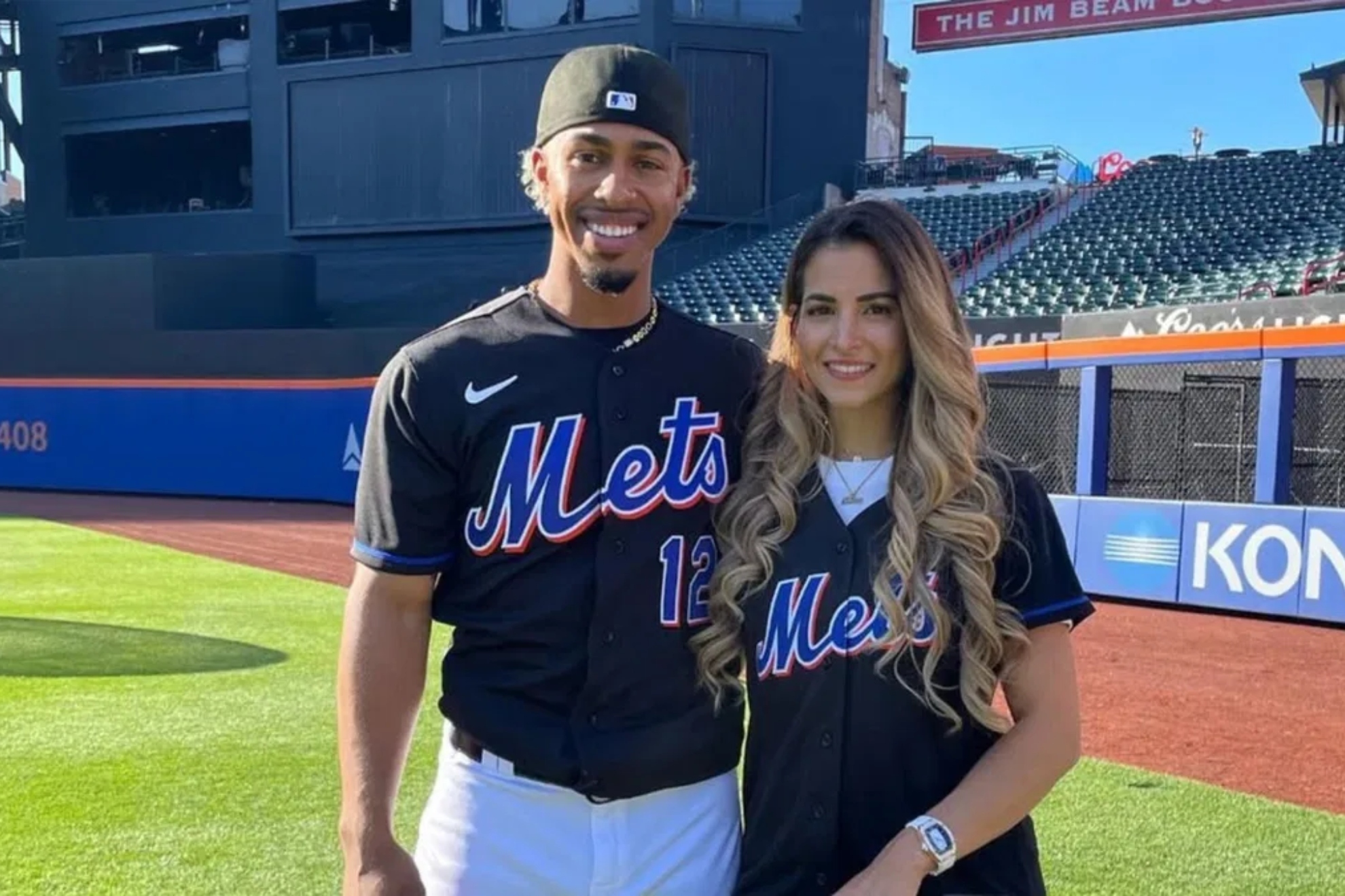 Francisco Lindor and wife Katia