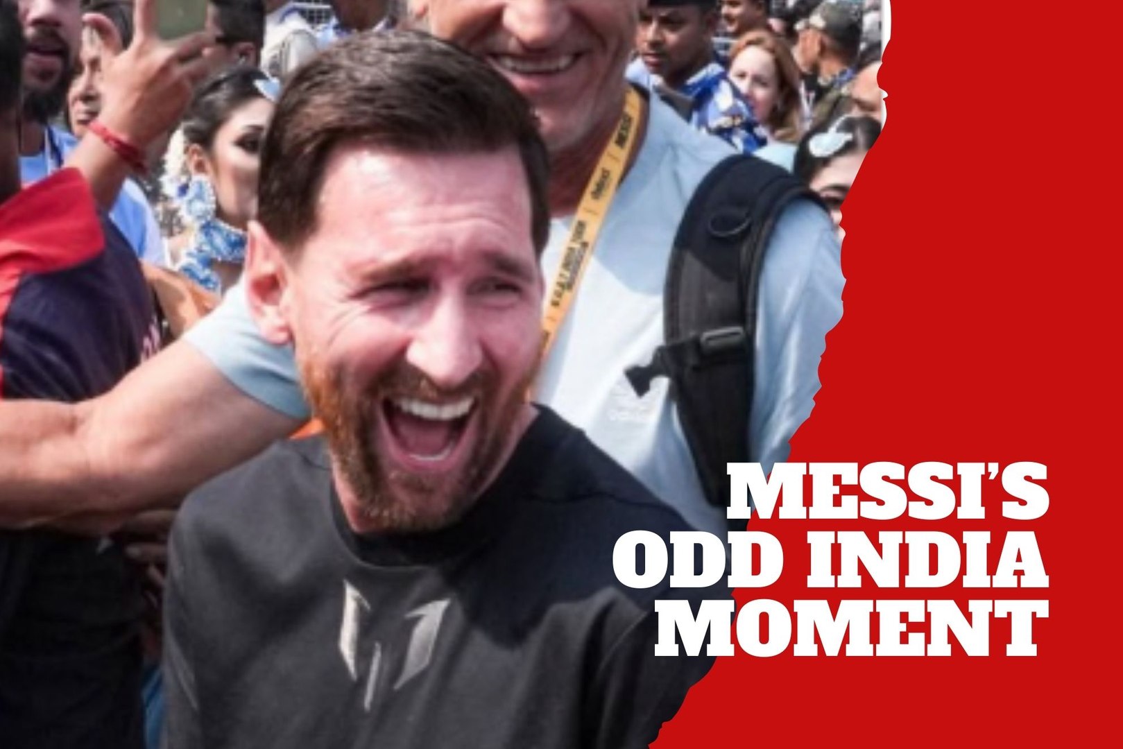 Messi experiences a strange moment during his India tour