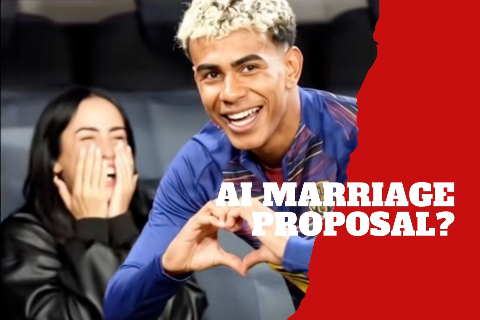 A video AI captures possible marriage proposal of Lamine Yamal to Nicki Nicole