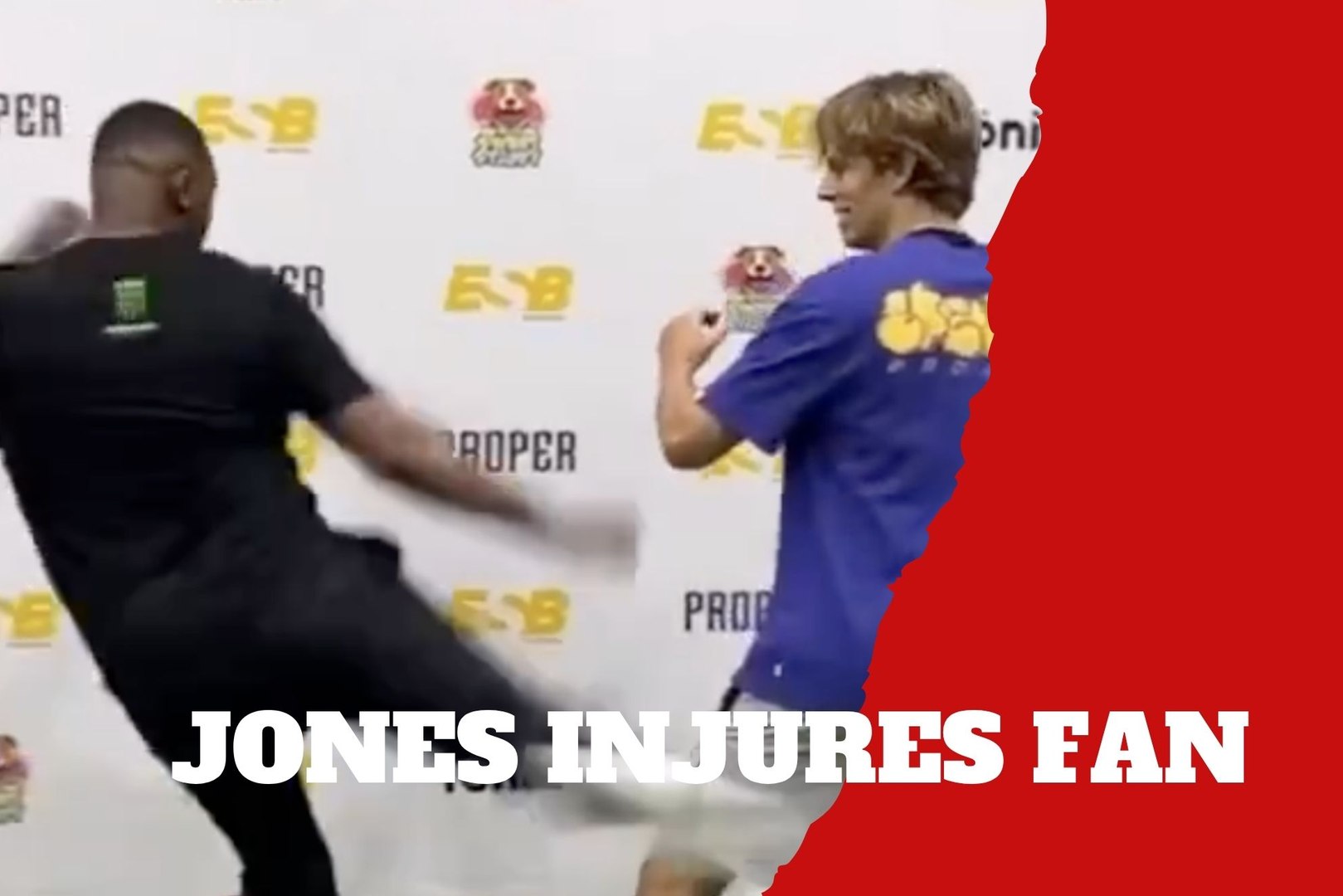 UFC legend Jon Jones sends an arrogant fan to the hospital with a massive kick in resurfaced video