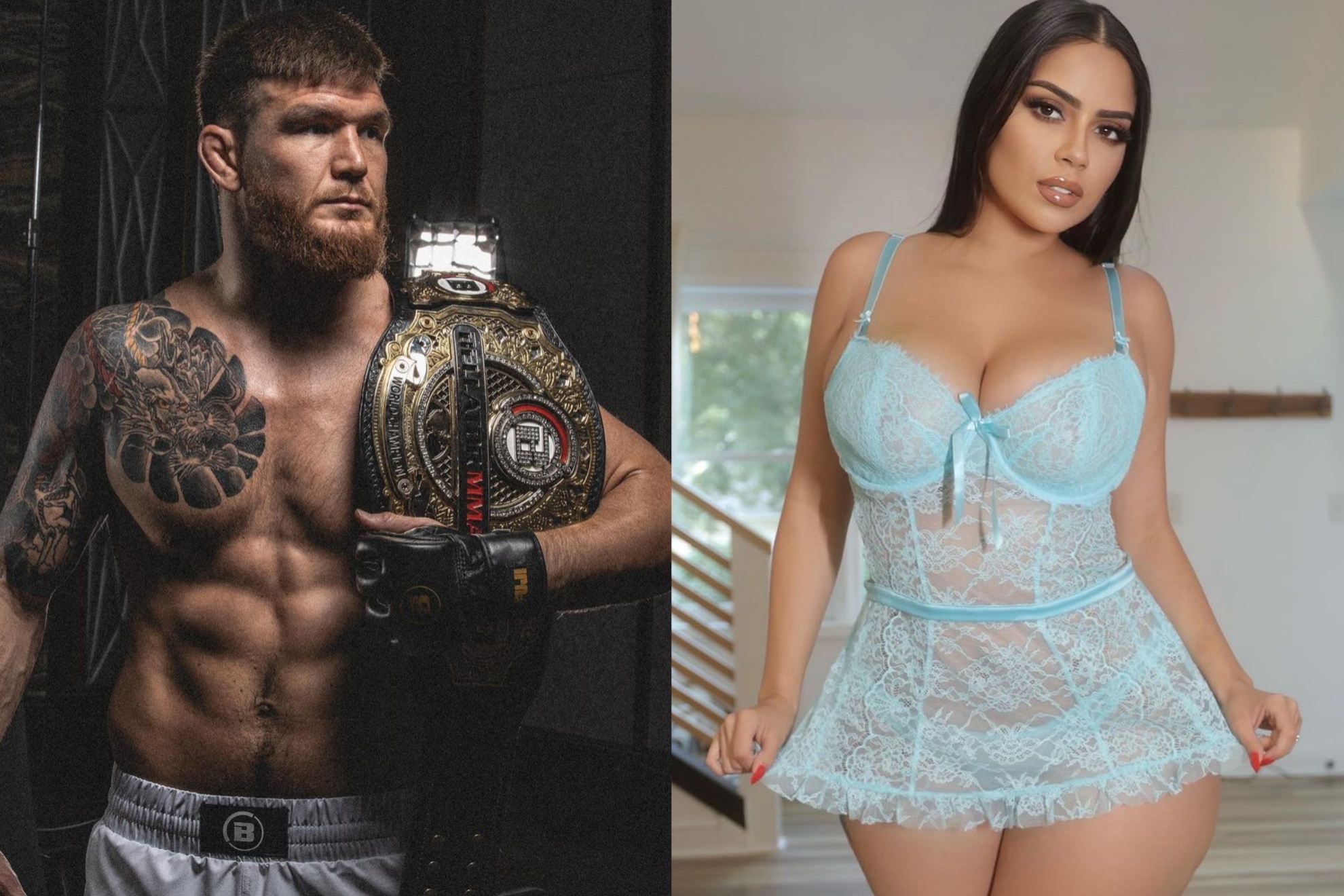 Johnny Eblen's giflrfriend threatens to break up with him if he loses upcoming fight