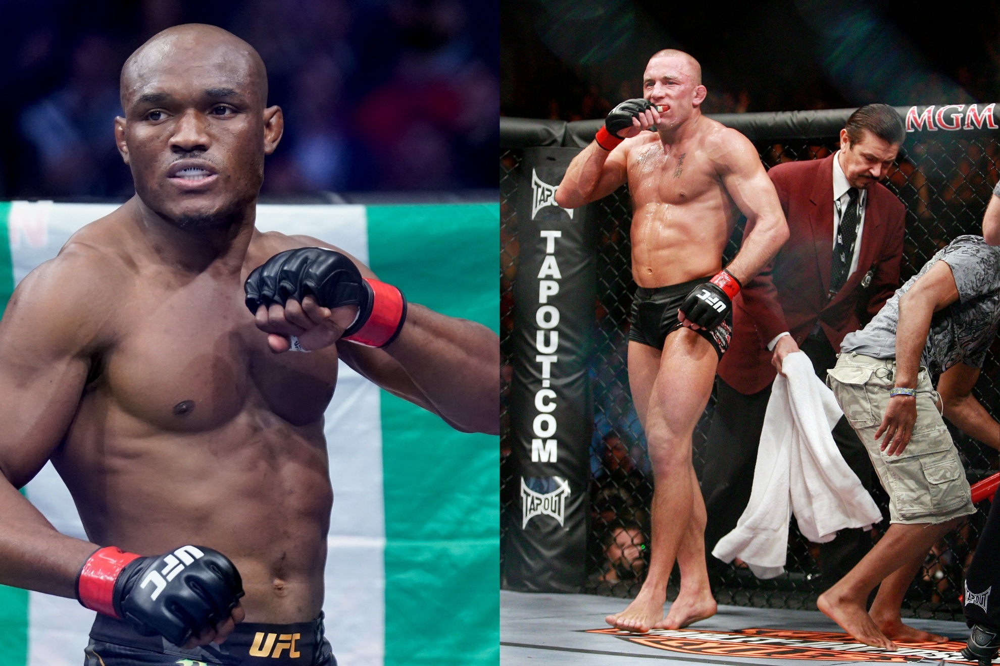 Kamaru Usman and Georges St-Pierre