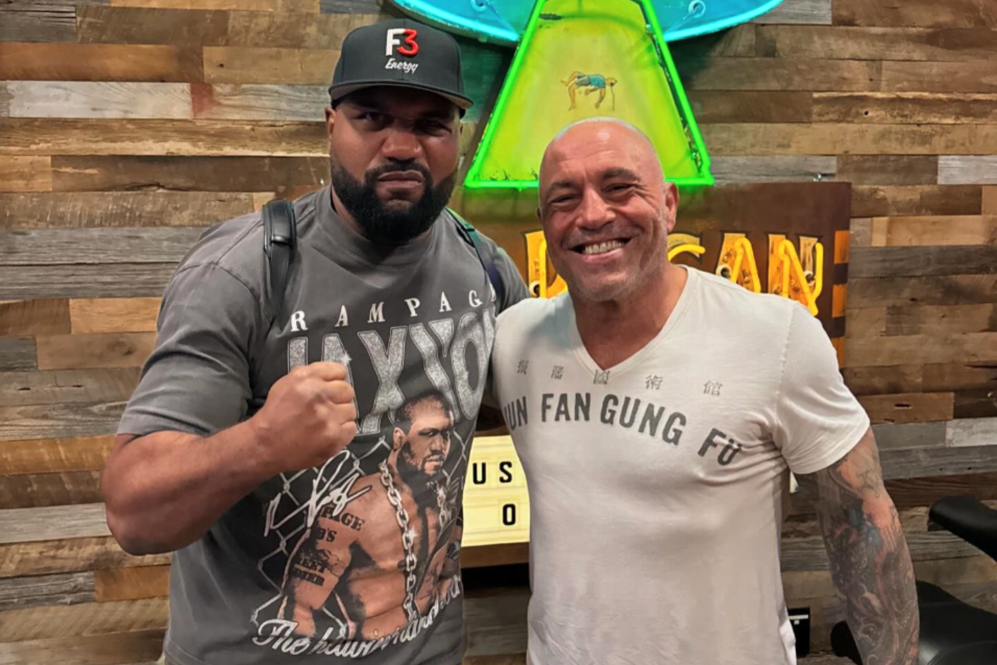 Rampage Jackson and Joe Rogan