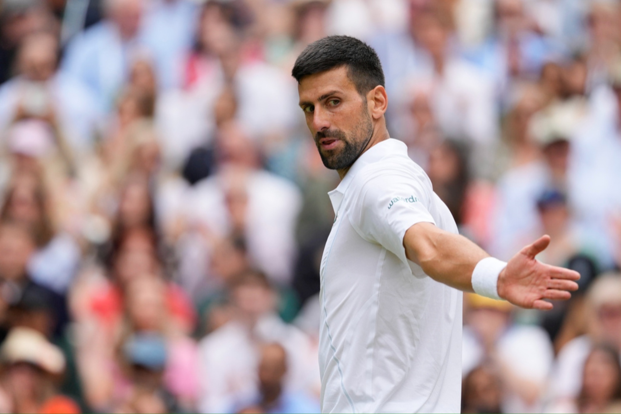 Novak Djokovic had a difficult time with the crowd at Wimbledon.