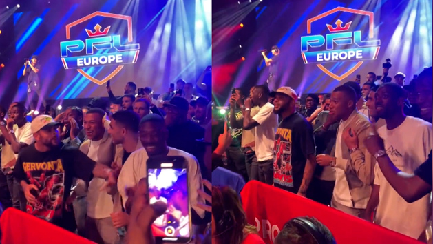 Mbappe's hilarious reaction to Cedric Doumbe's nine second knock-out