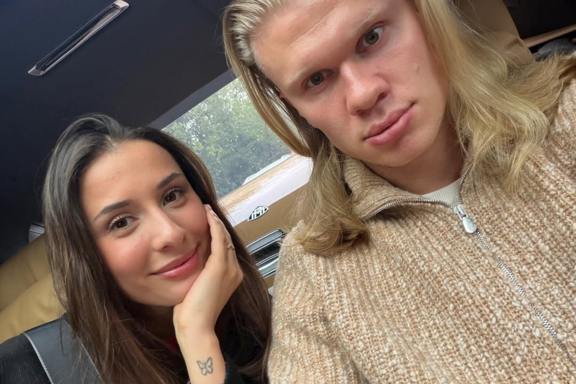 Haaland's girlfriend is not "happy" with him
