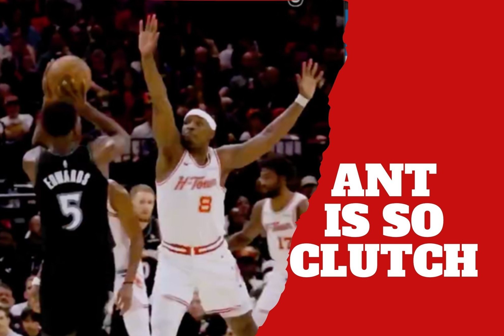Anthony Edwards makes a dagger triple to beat the Rockets on the road