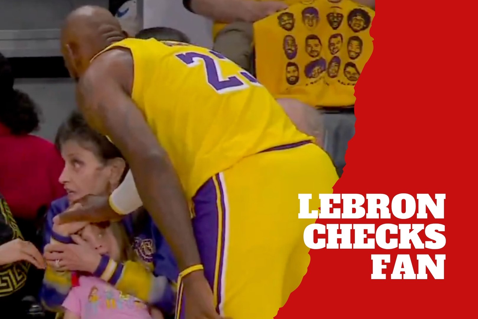 LeBron James shows softer side after accidental fan incident