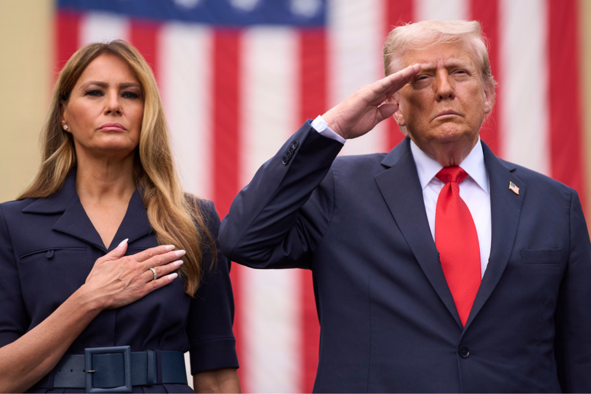 US President Donald Trump and First Lady Melania Trump LaPresse