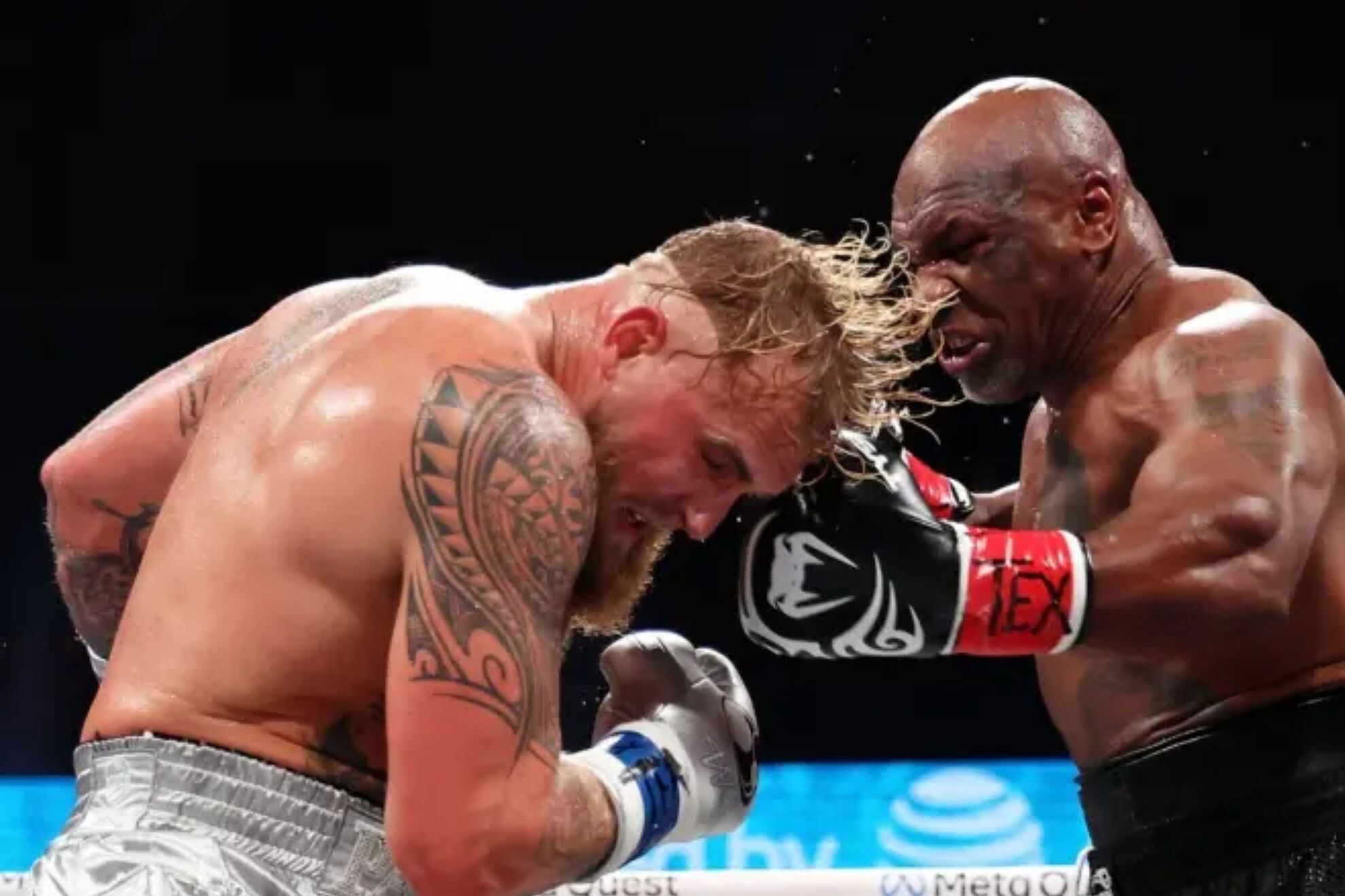 Jake Paul and Mike Tyson.