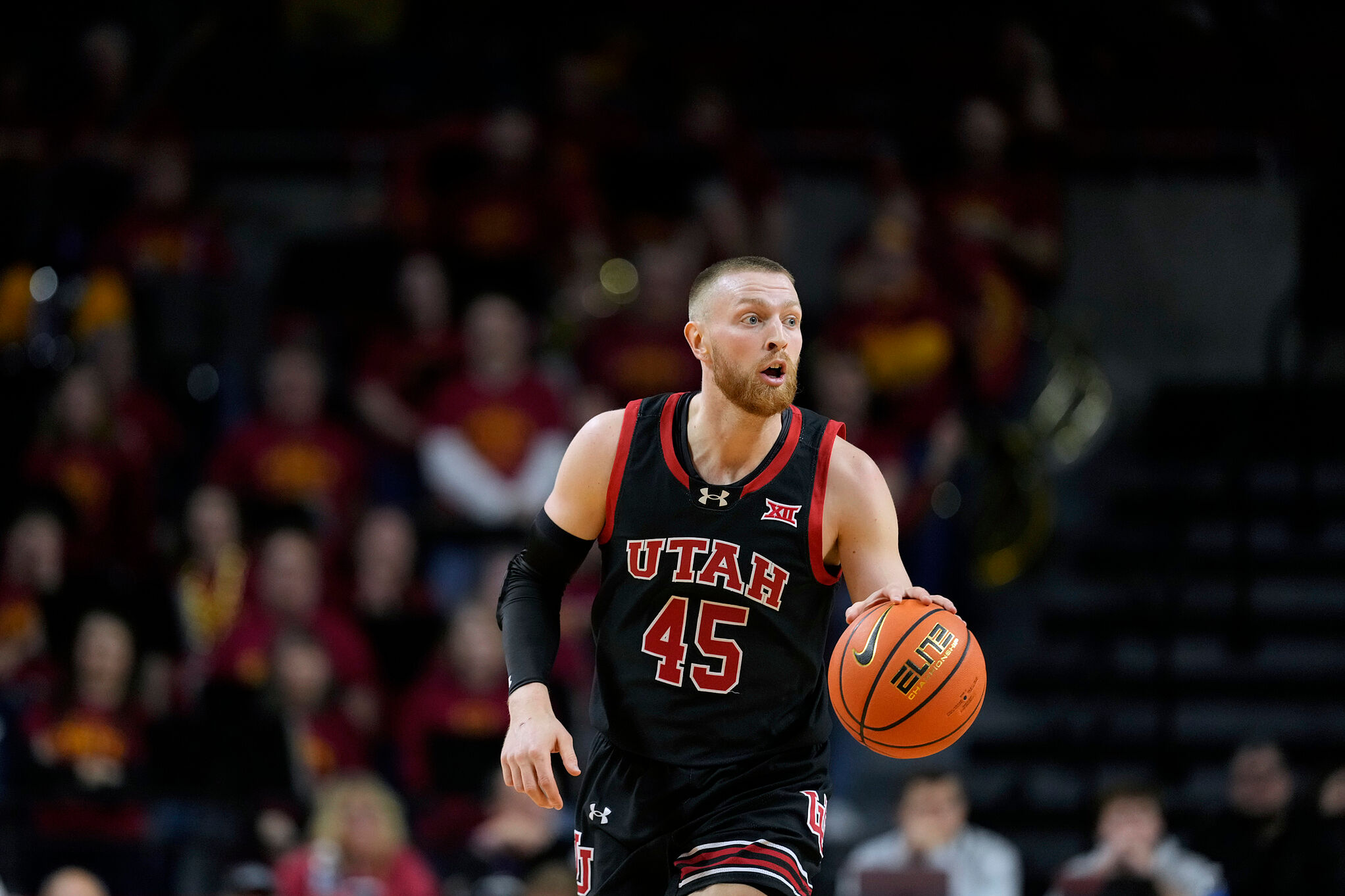Mason Madsen with the Utes in his NCAA days.