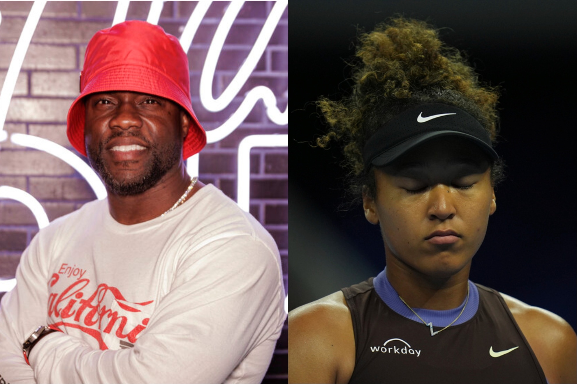 Kevin Hart shared an image that brought tears to Naomi Osaka's eyes.